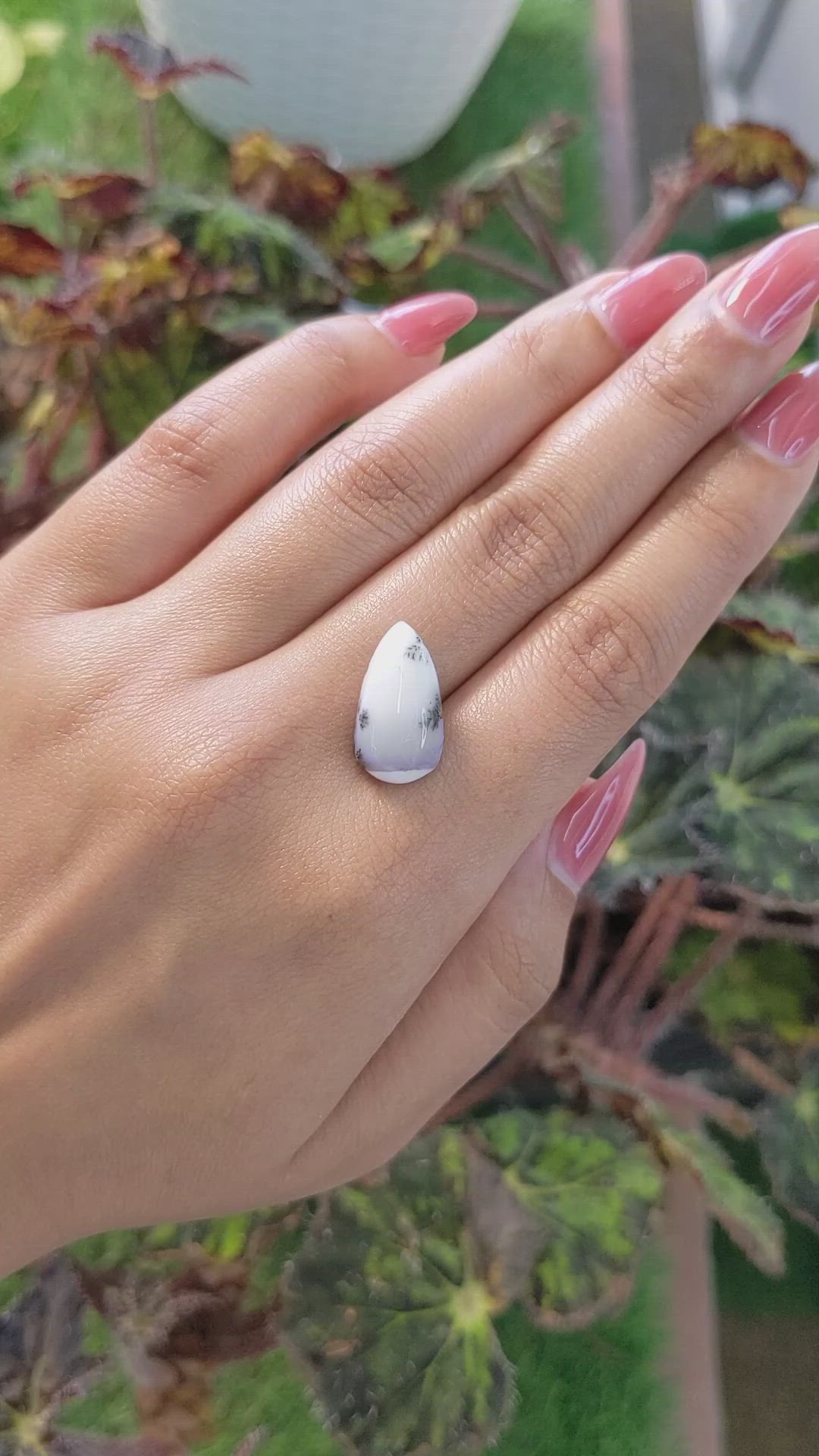 7.61 Ct. Cabochon Agate from Brazil Size Video