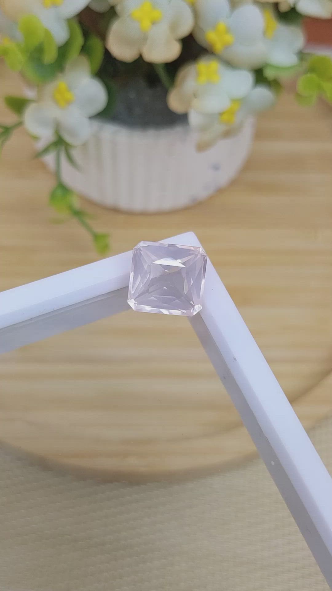 8.12 Ct. Rose Quartz from Brazil Size Video