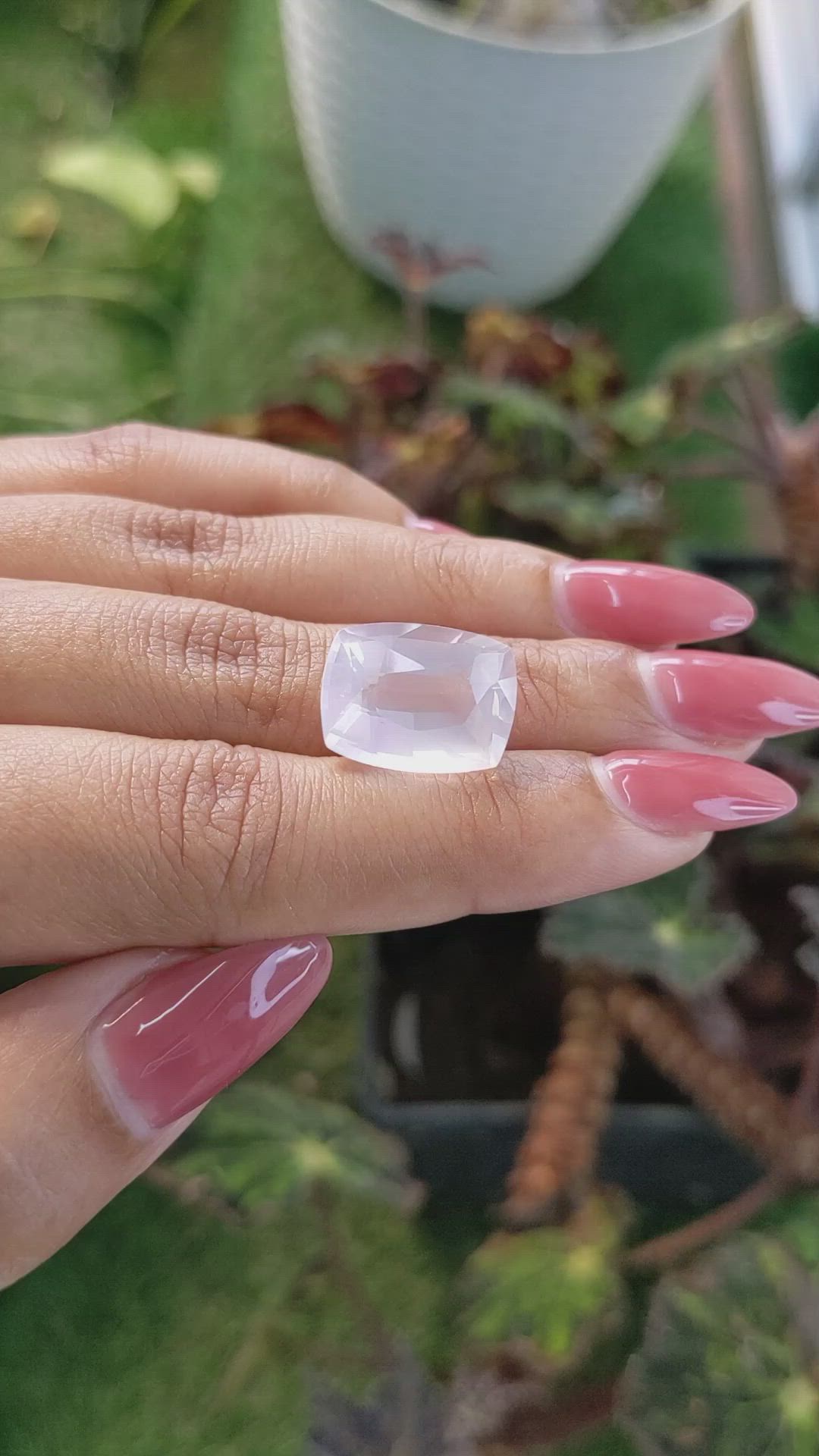 10.85 Ct. Rose Quartz from Brazil Size Video