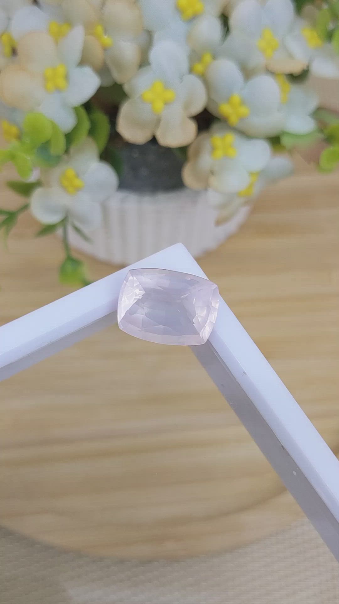 10.85 Ct. Rose Quartz from Brazil Size Video