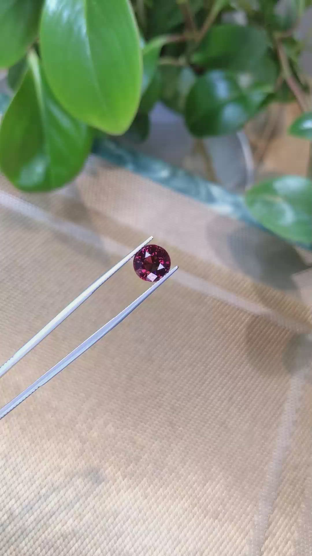 4.02 Ct. Rhodolite Garnet from Tanzania Size Video