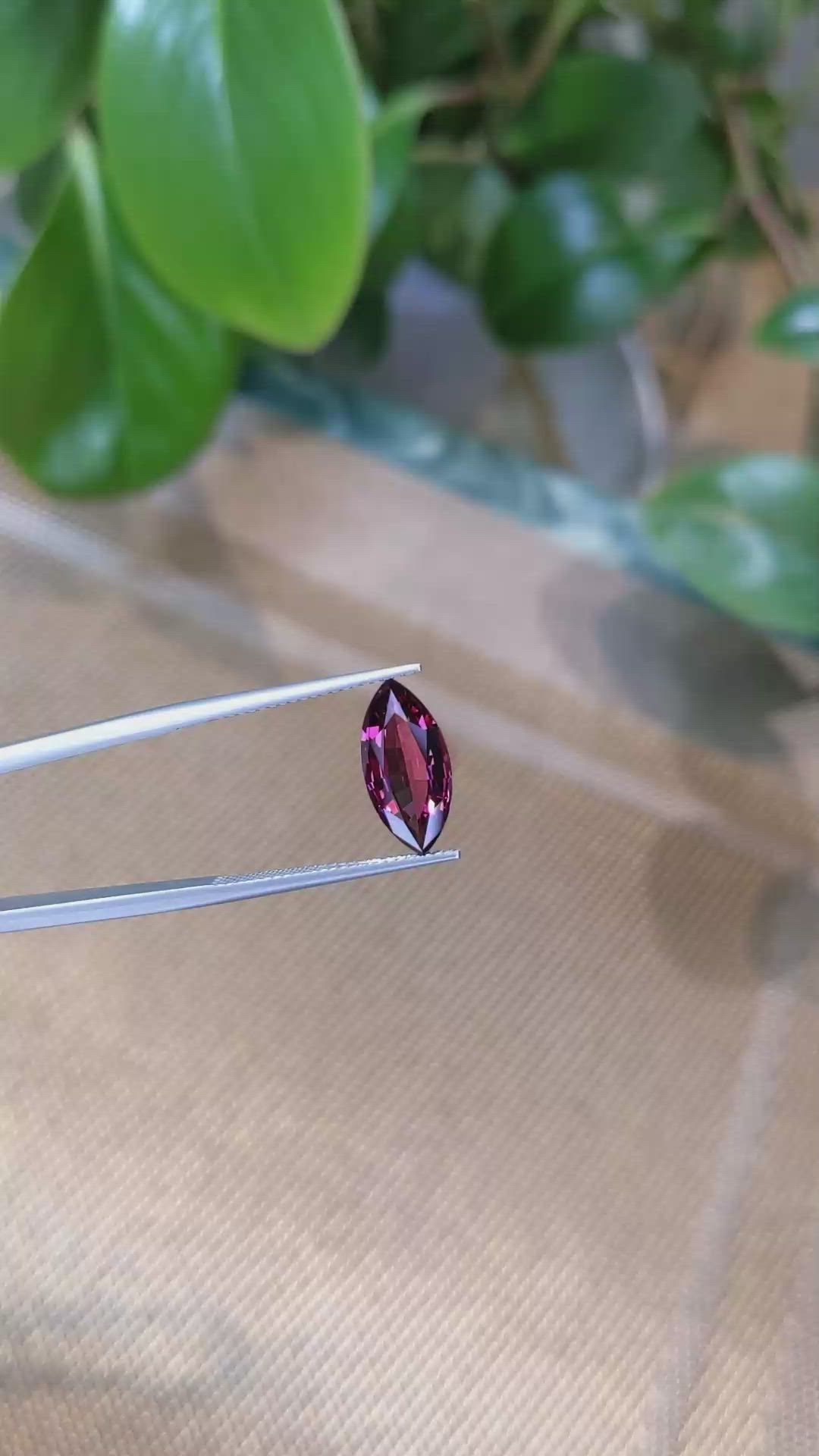 3.54 Ct. Rhodolite Garnet from Tanzania Size Video