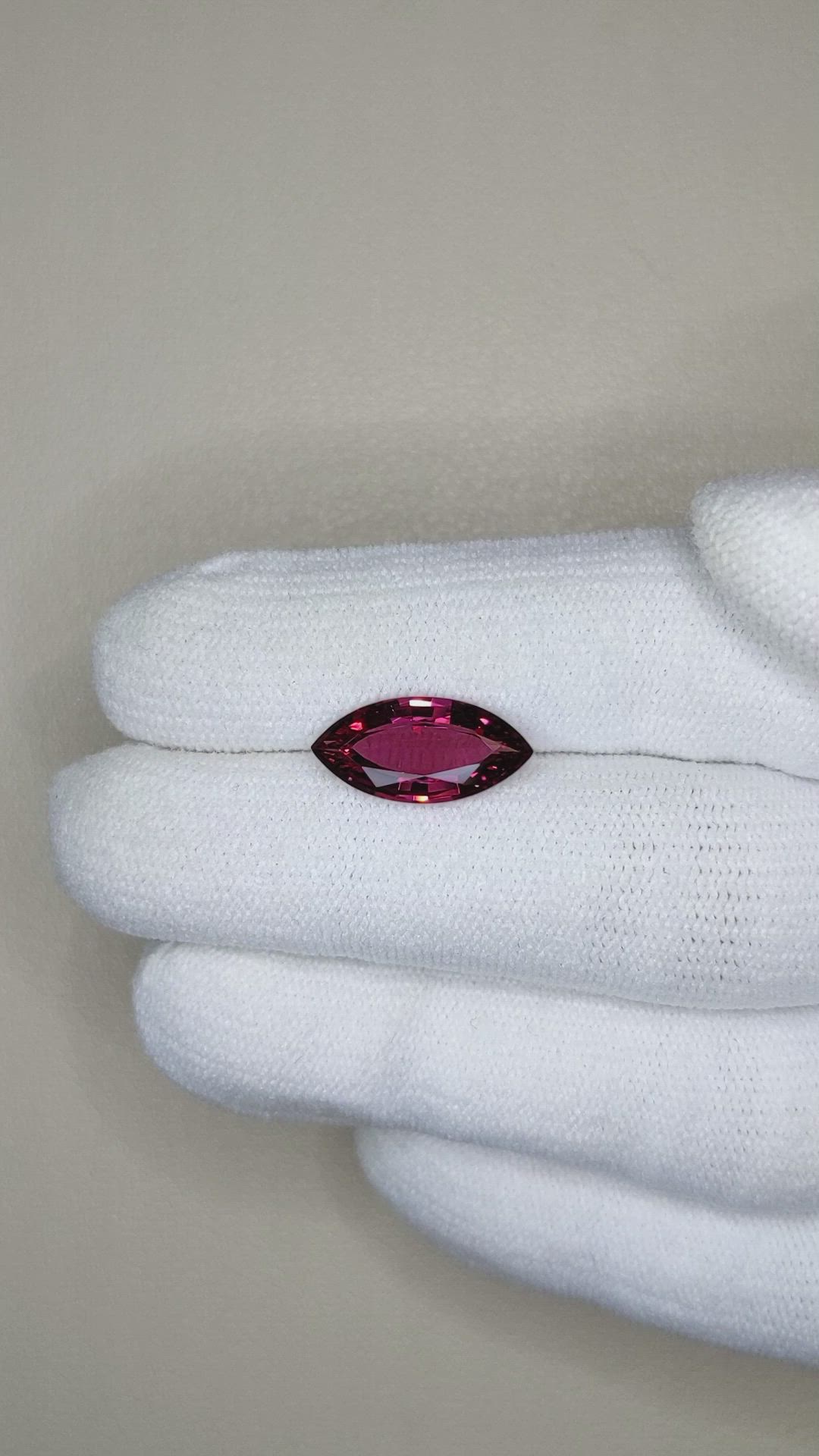 3.54 Ct. Rhodolite Garnet from Tanzania Size Video