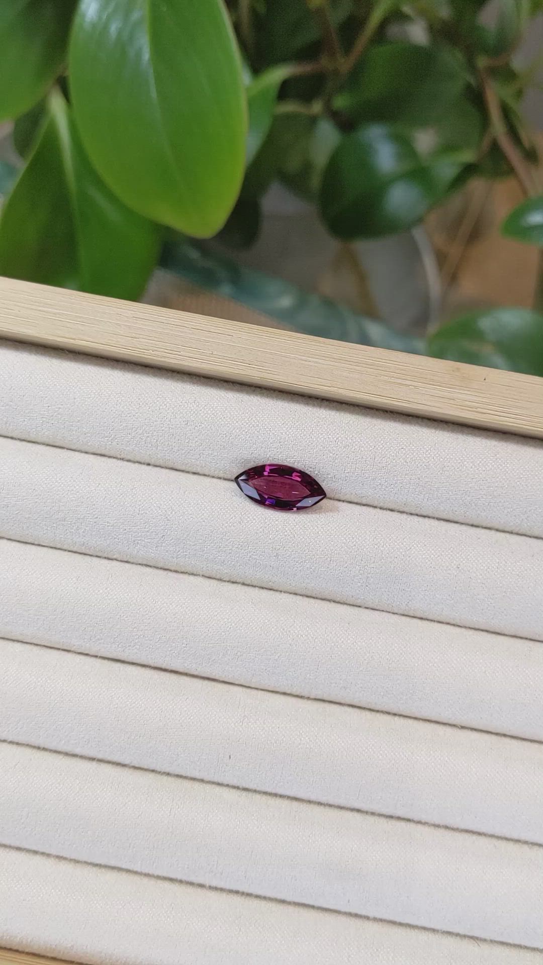 3.54 Ct. Rhodolite Garnet from Tanzania Size Video