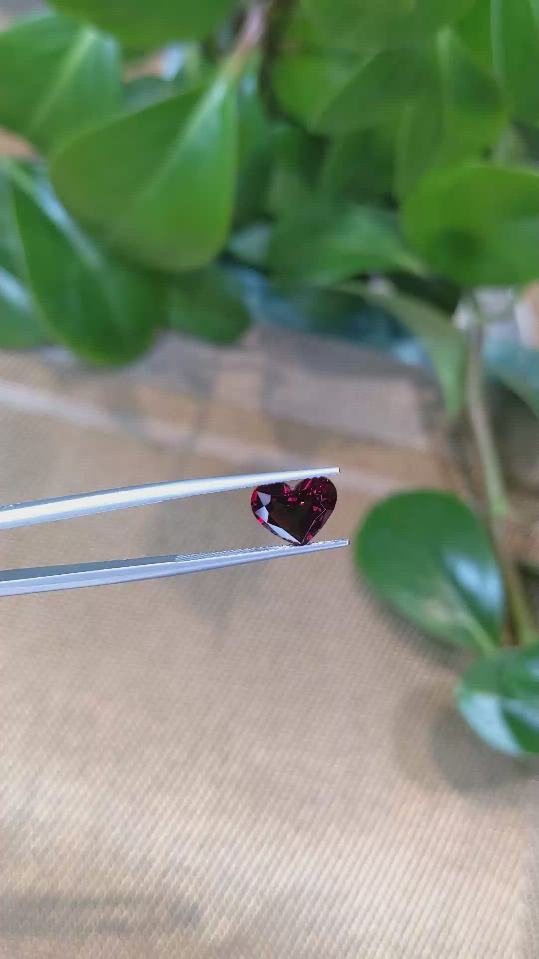 2.61 Ct. Rhodolite Garnet from Tanzania Size Video