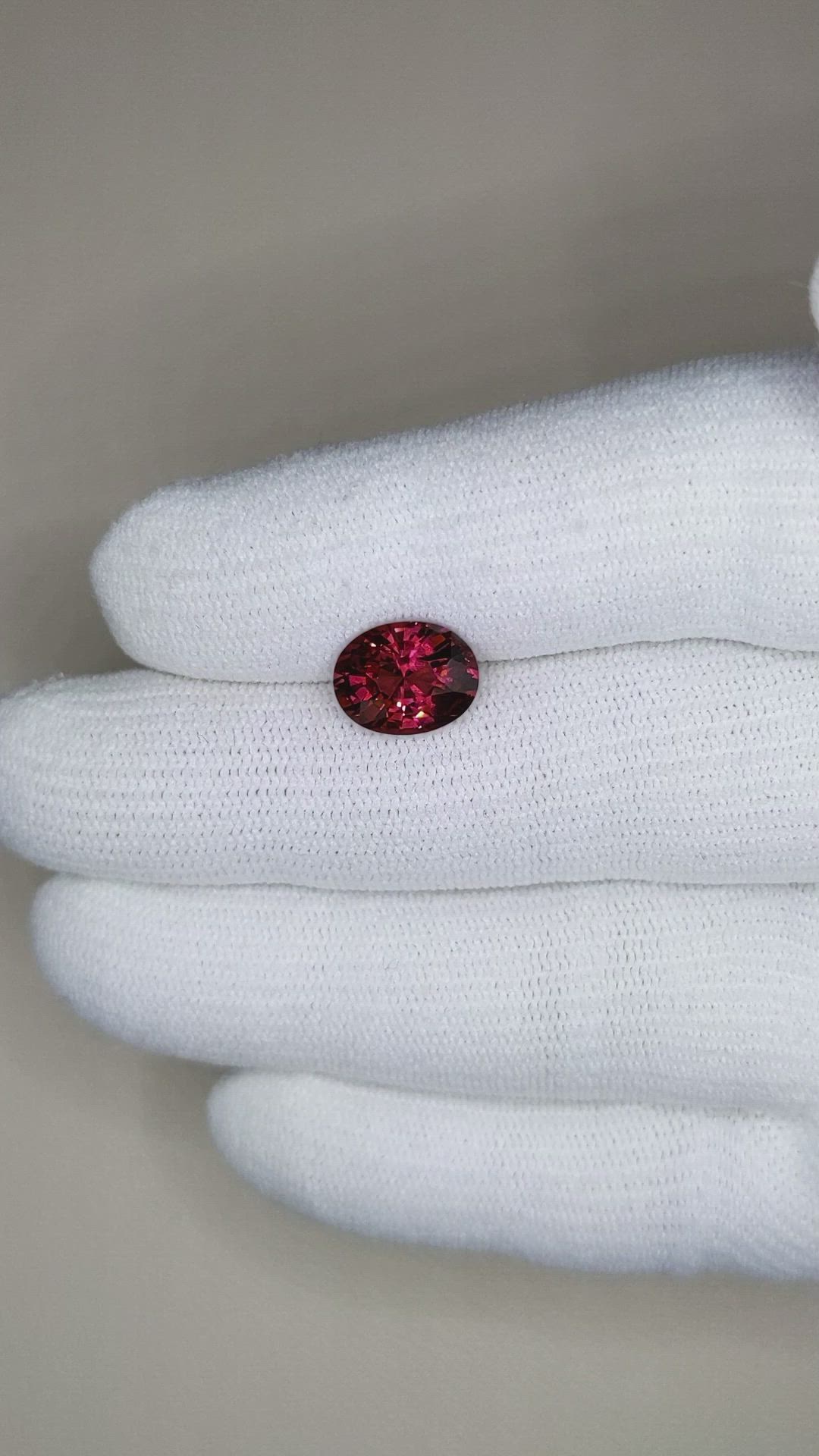 3.41 Ct. Rhodolite Garnet from Tanzania Size Video