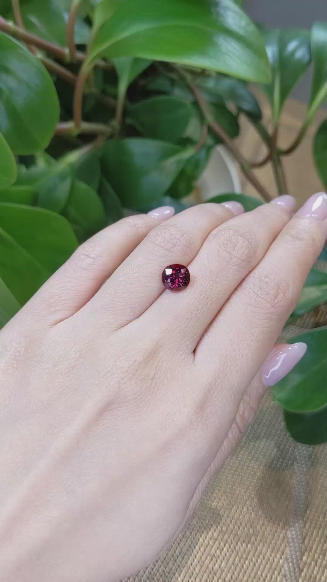 2.90 Ct. Rhodolite Garnet from Tanzania Size Video