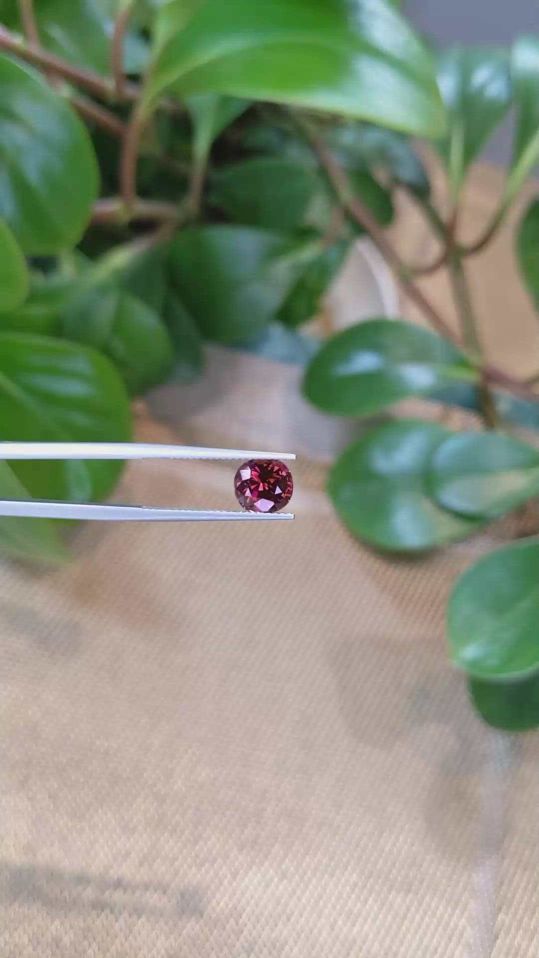 2.90 Ct. Rhodolite Garnet from Tanzania Size Video