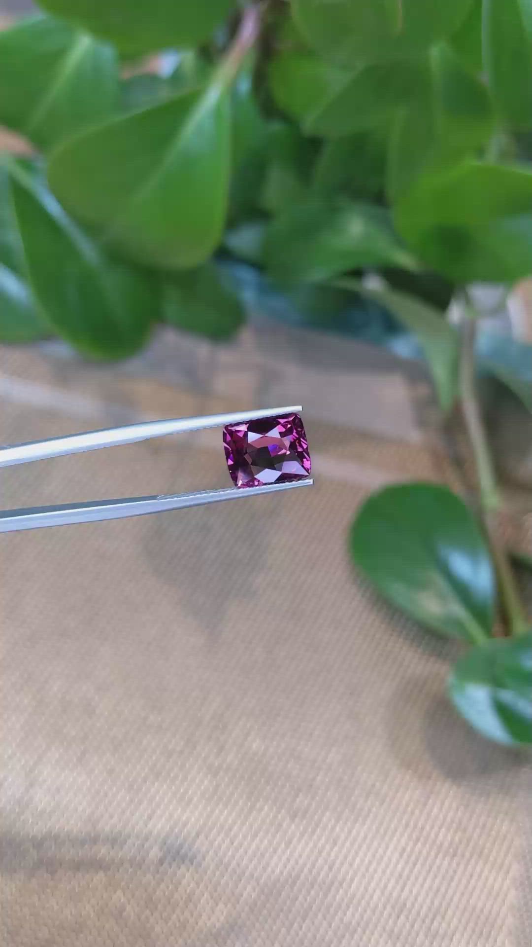 4.50 Ct. Rhodolite Garnet from Tanzania Size Video