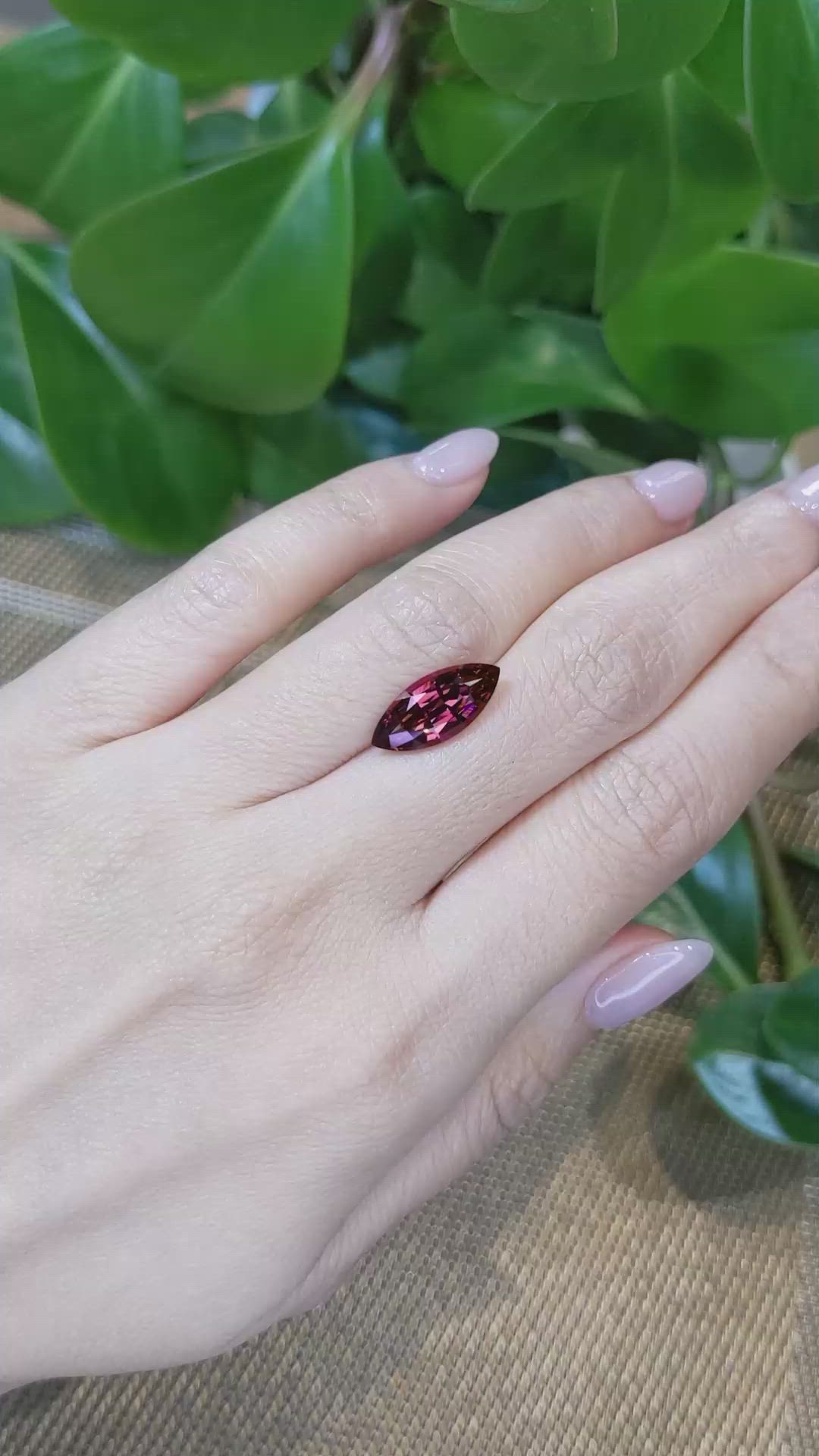 4.28 Ct. Rhodolite Garnet from Tanzania Size Video