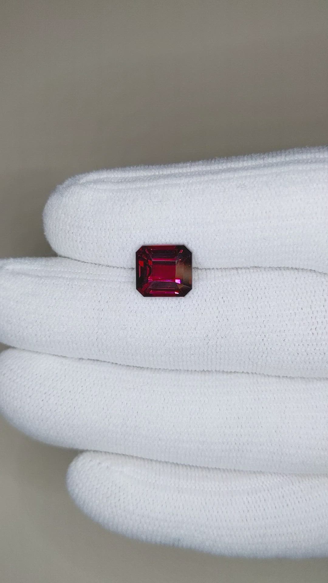 3.75 Ct. Rhodolite Garnet from Tanzania Size Video