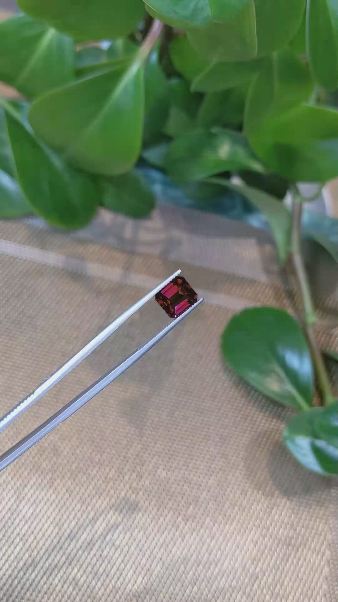 3.75 Ct. Rhodolite Garnet from Tanzania Size Video