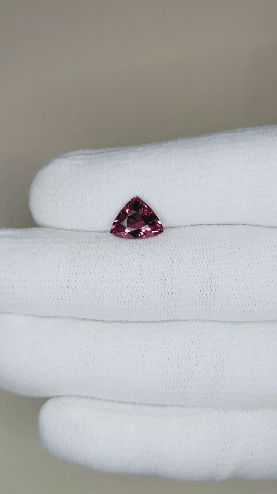 2.60 Ct. Rhodolite Garnet from Tanzania Size Video