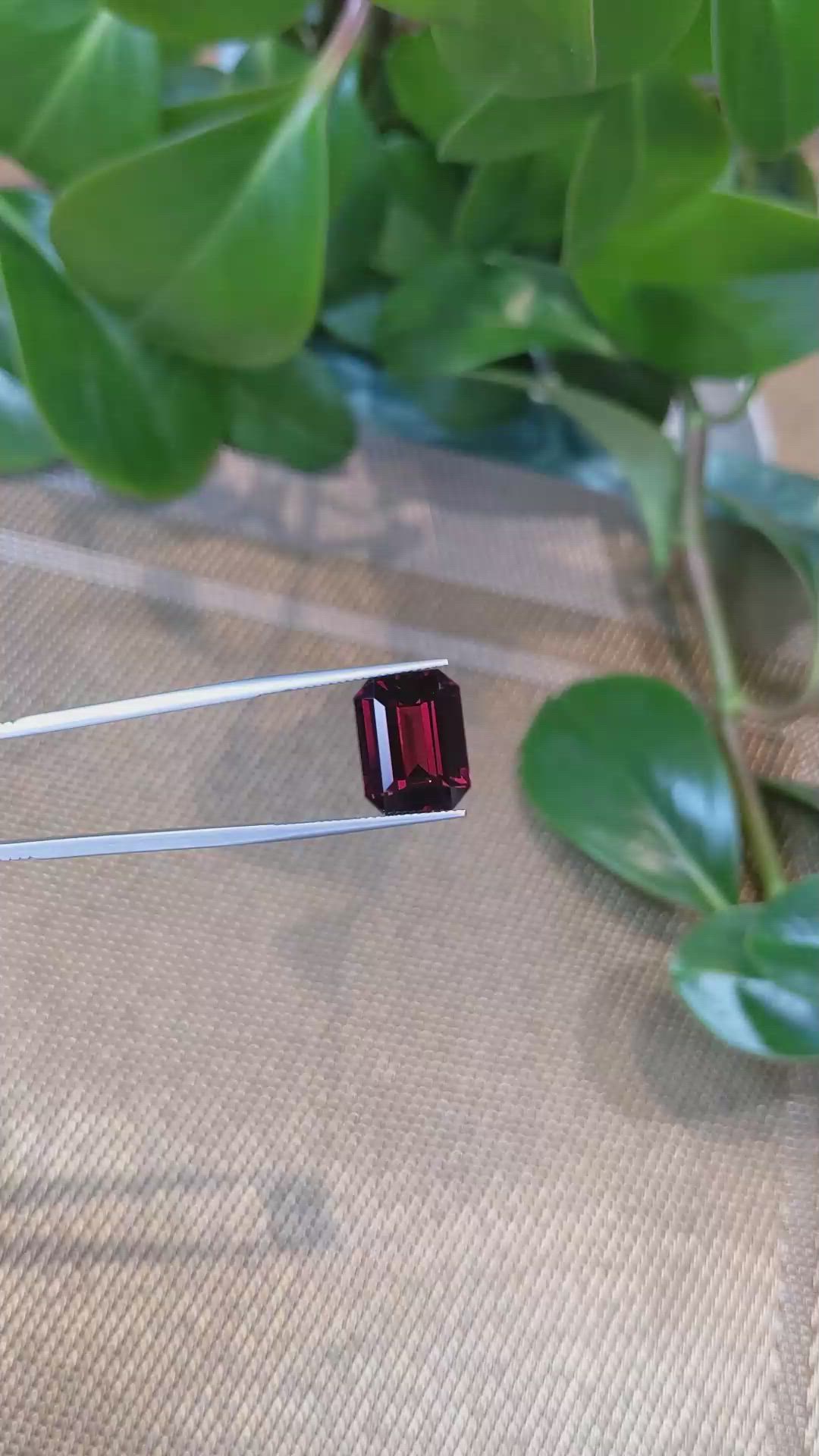 11.21 Ct. Rhodolite Garnet from Tanzania Size Video