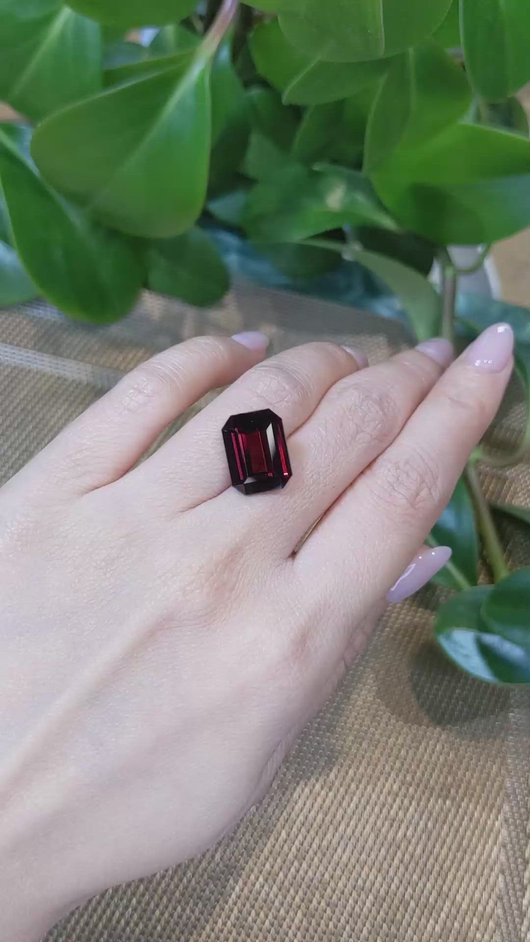11.21 Ct. Rhodolite Garnet from Tanzania Size Video