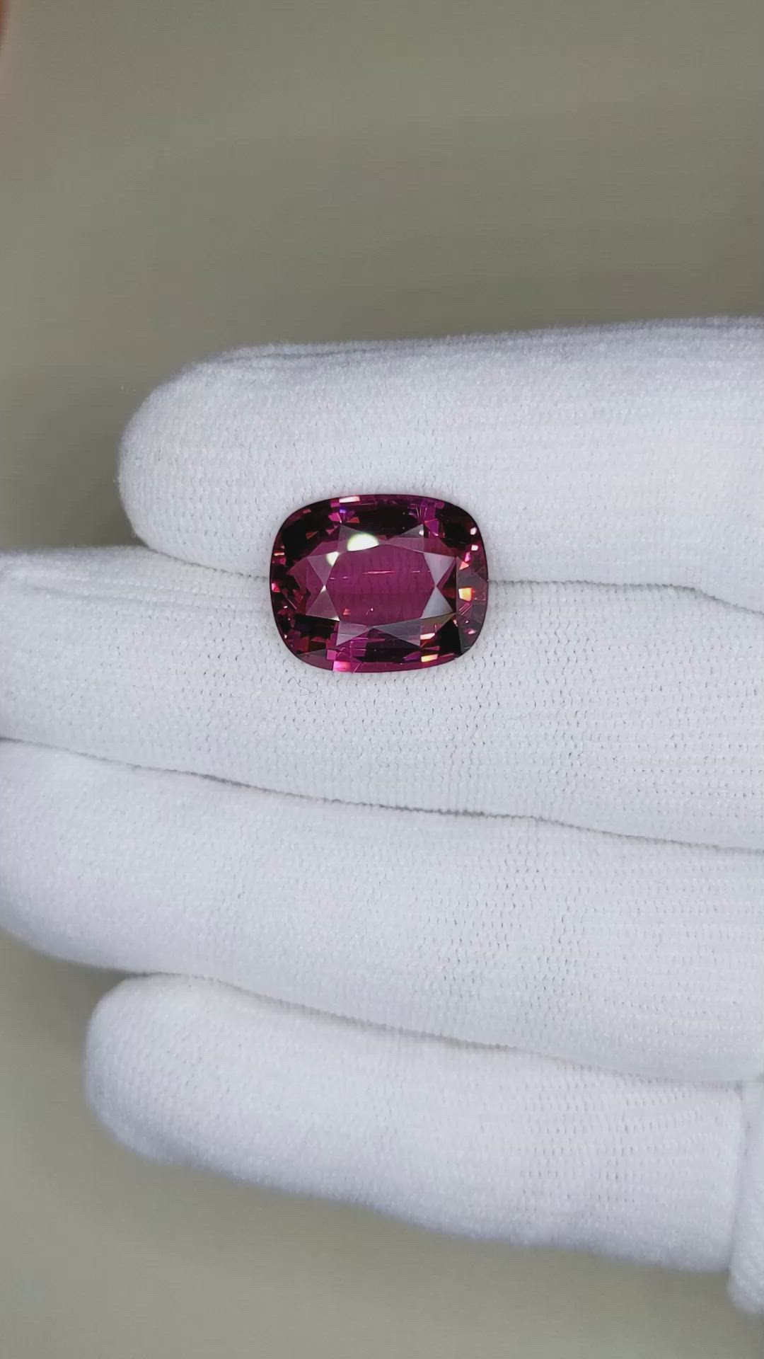 12.39 Ct. Rhodolite Garnet from Tanzania Size Video
