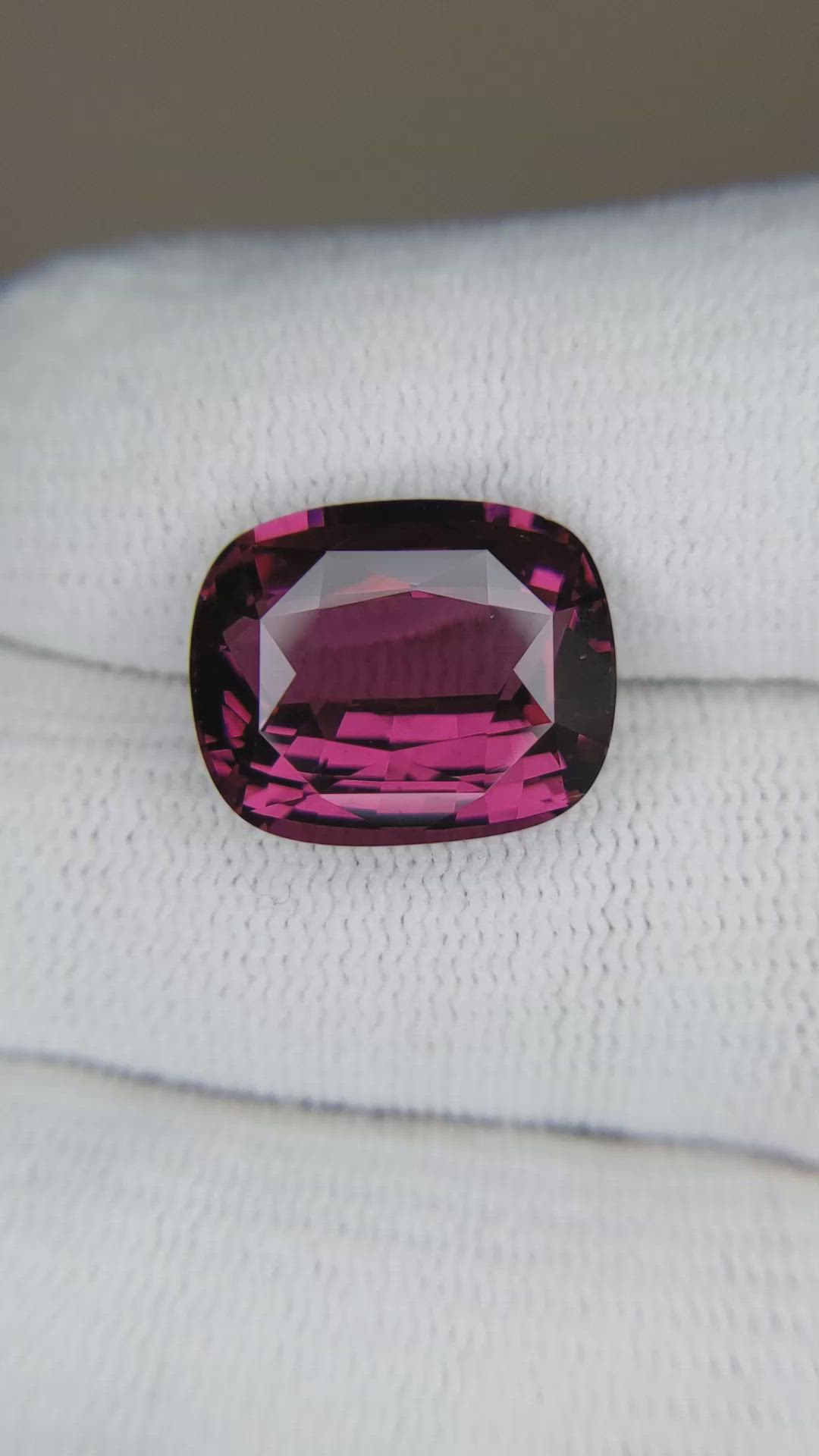 12.39 Ct. Rhodolite Garnet from Tanzania Size Video