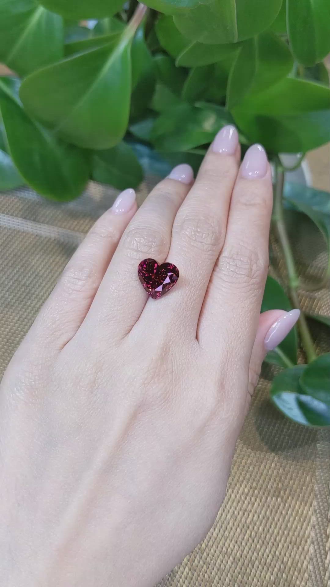 8.68 Ct. Rhodolite Garnet from Tanzania Size Video