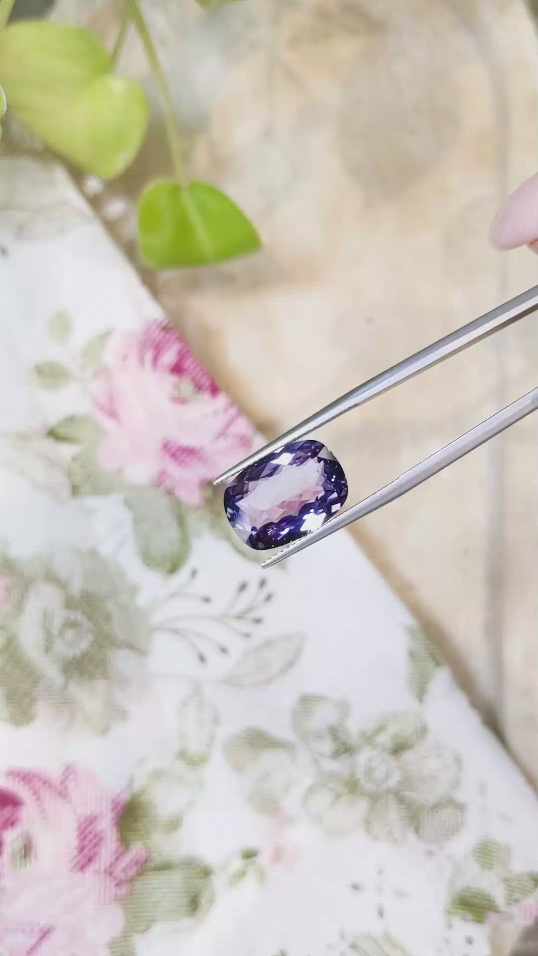 7.44 Ct. Tanzanite from Tanzania Size Video