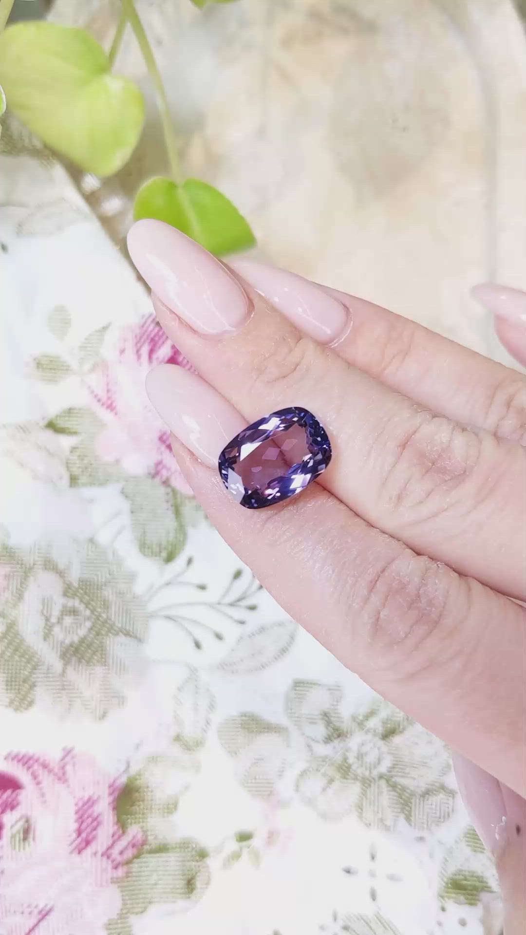 7.44 Ct. Tanzanite from Tanzania Size Video