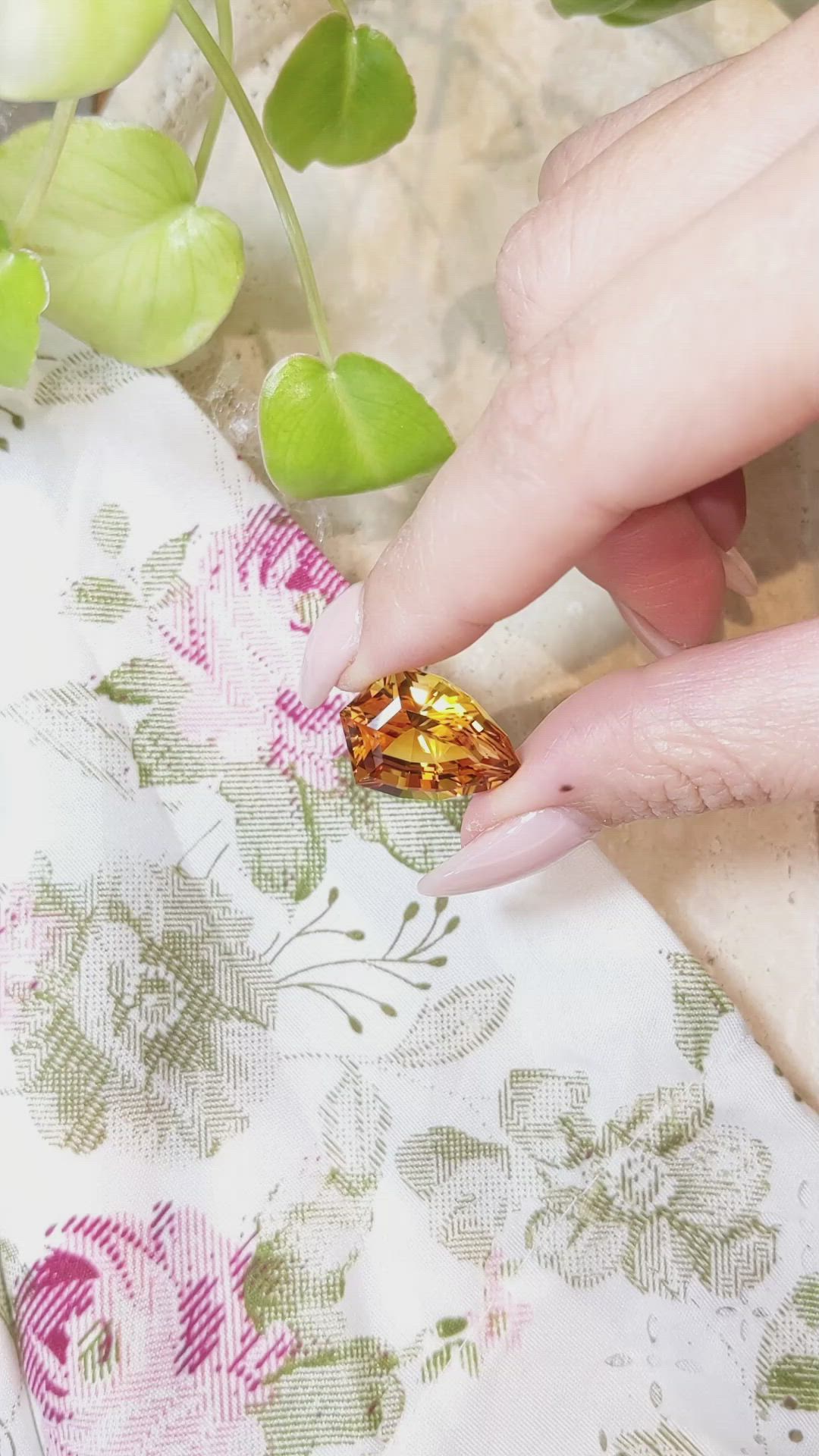 16.90 Ct. Citrine from Brazil Size Video