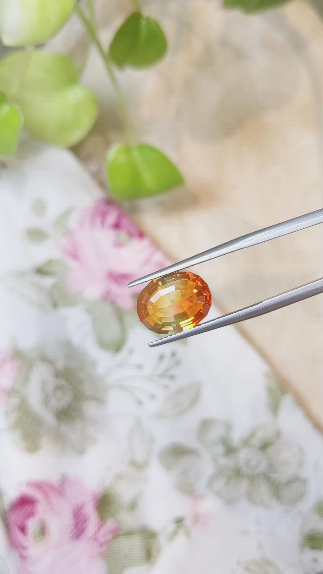 3.14 Ct. Fire Opal from Mexico Size Video