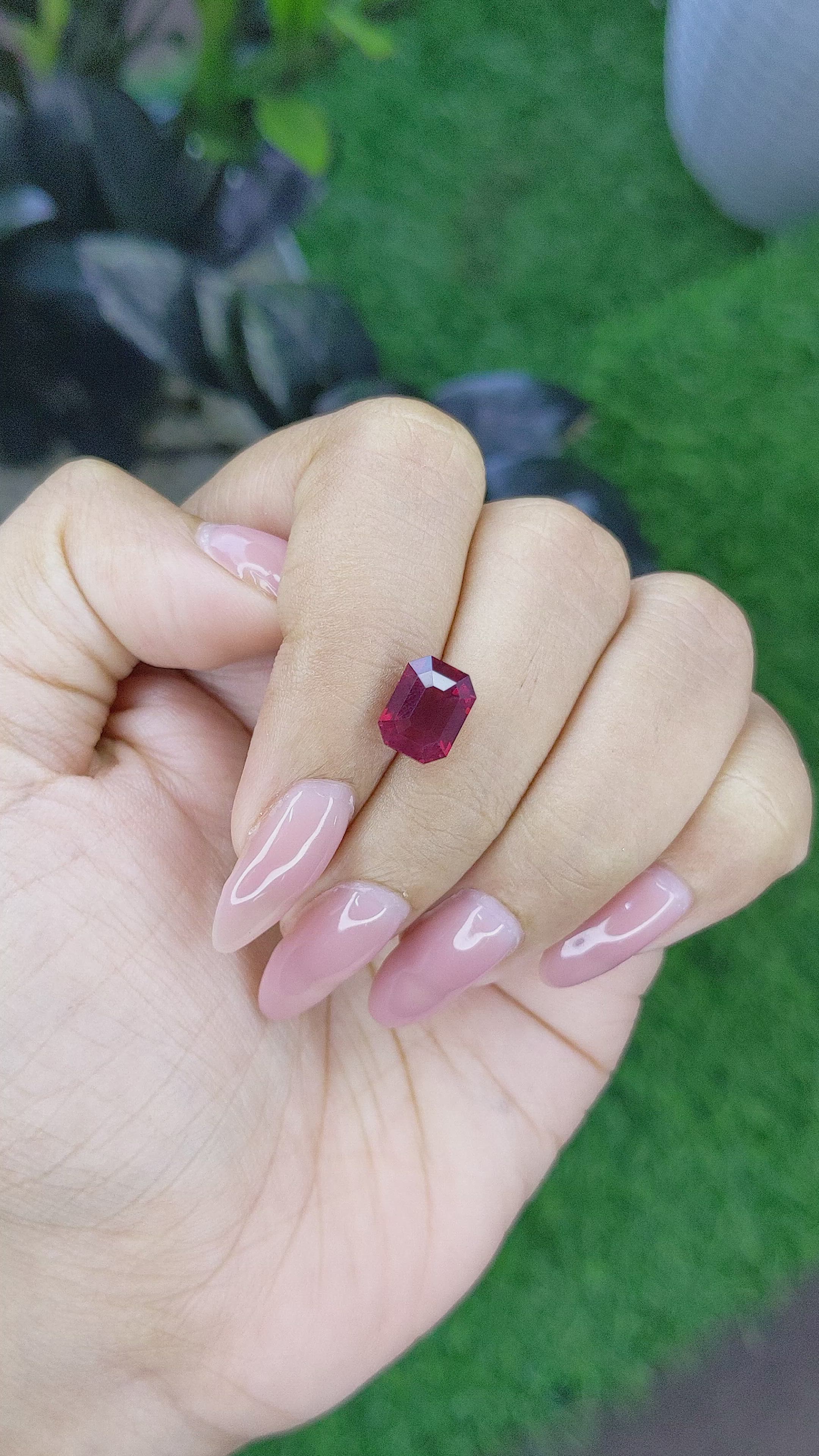 3.72 Ct. Garnet from Tanzania Size Video