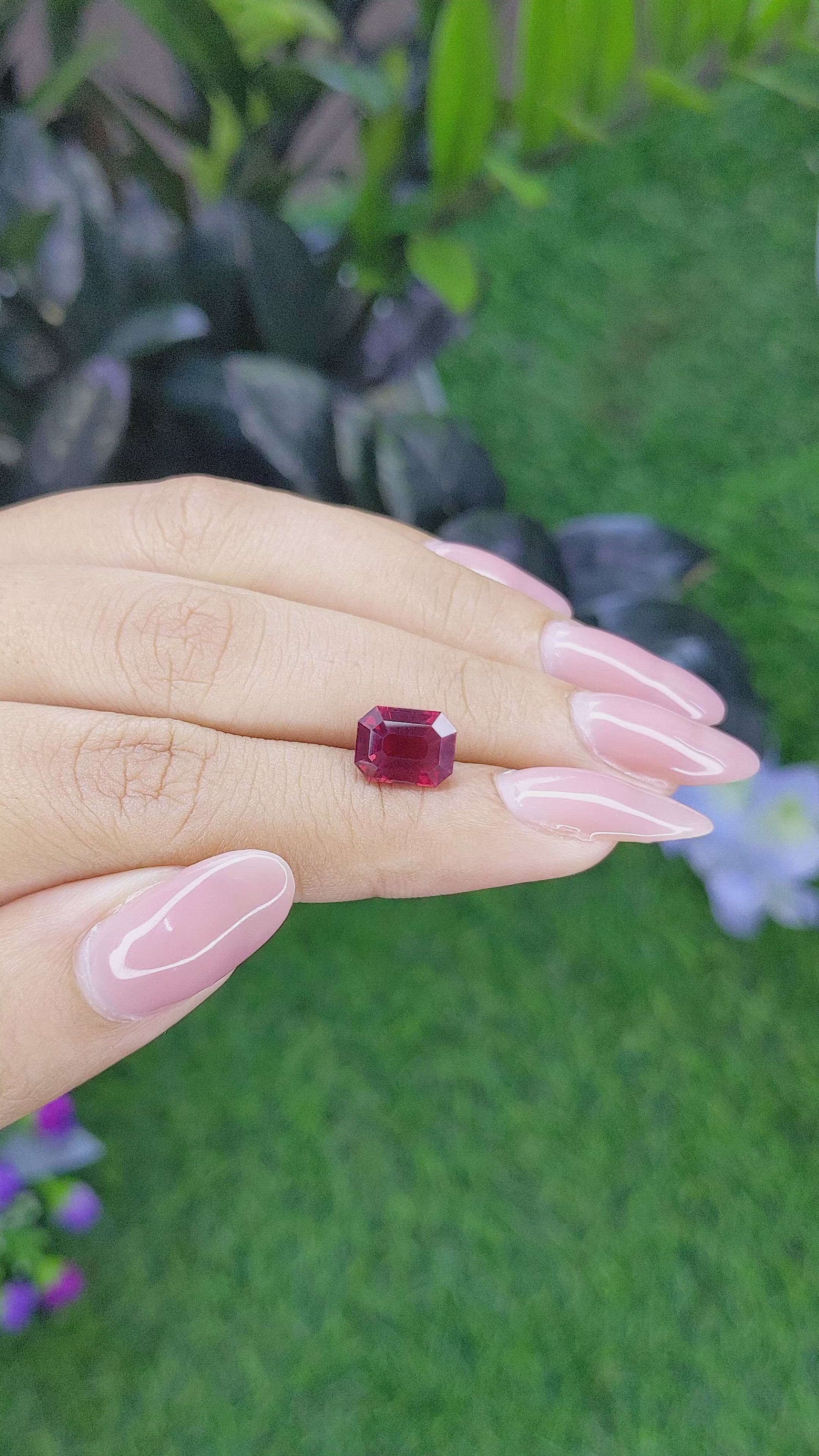 3.72 Ct. Garnet from Tanzania Size Video