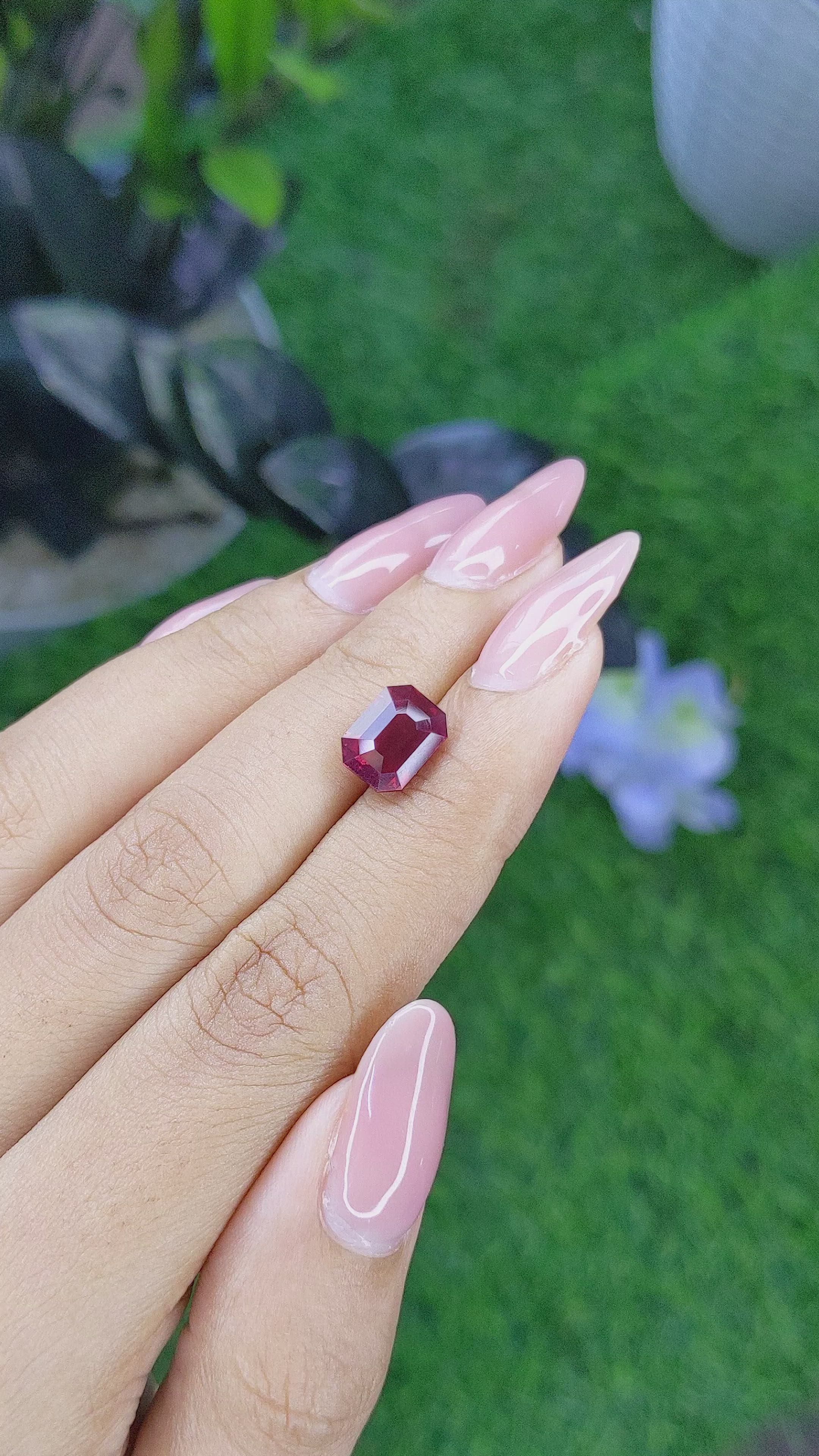 3.72 Ct. Garnet from Tanzania Size Video