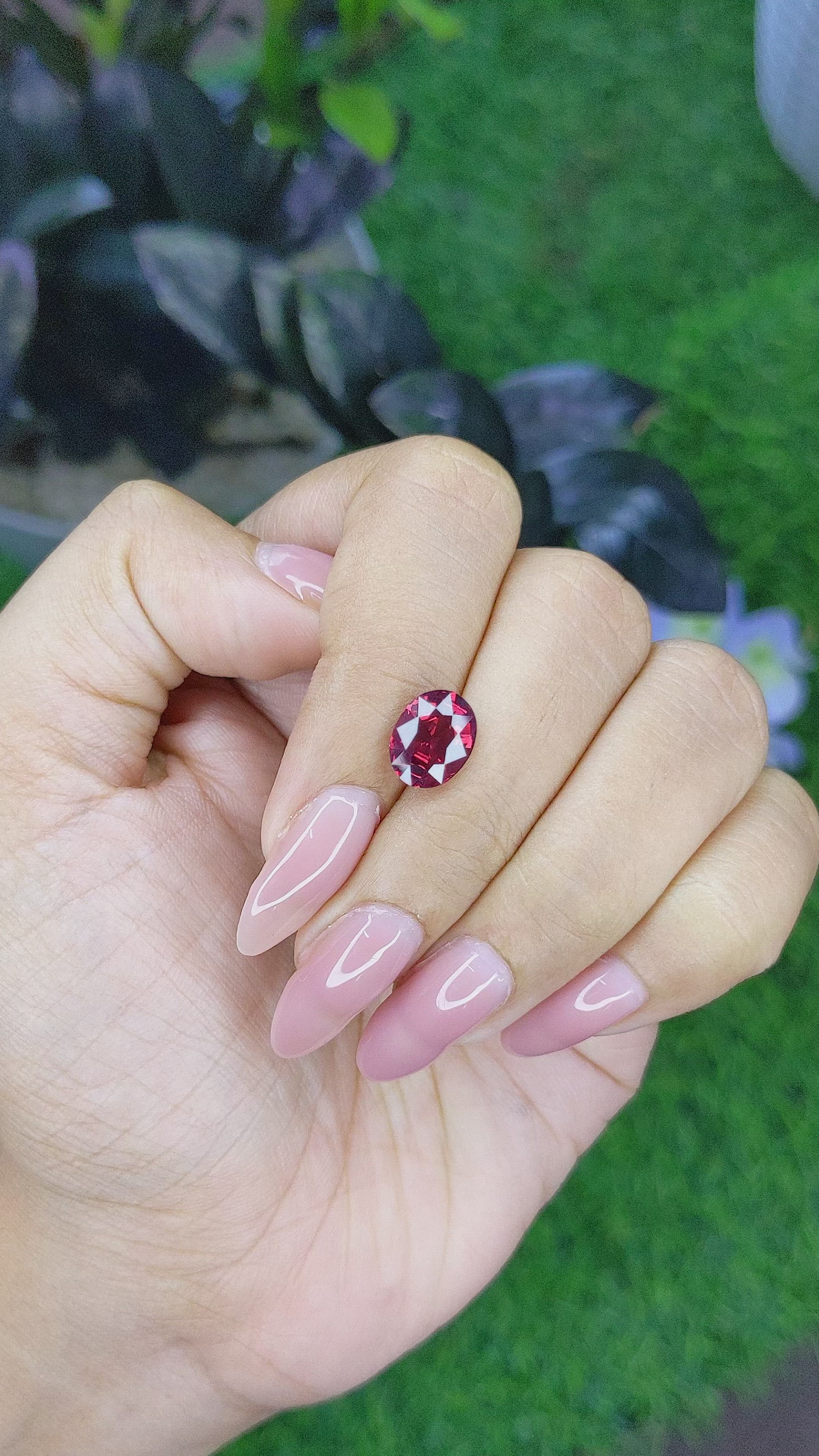 2.73 Ct. Garnet from Tanzania Size Video