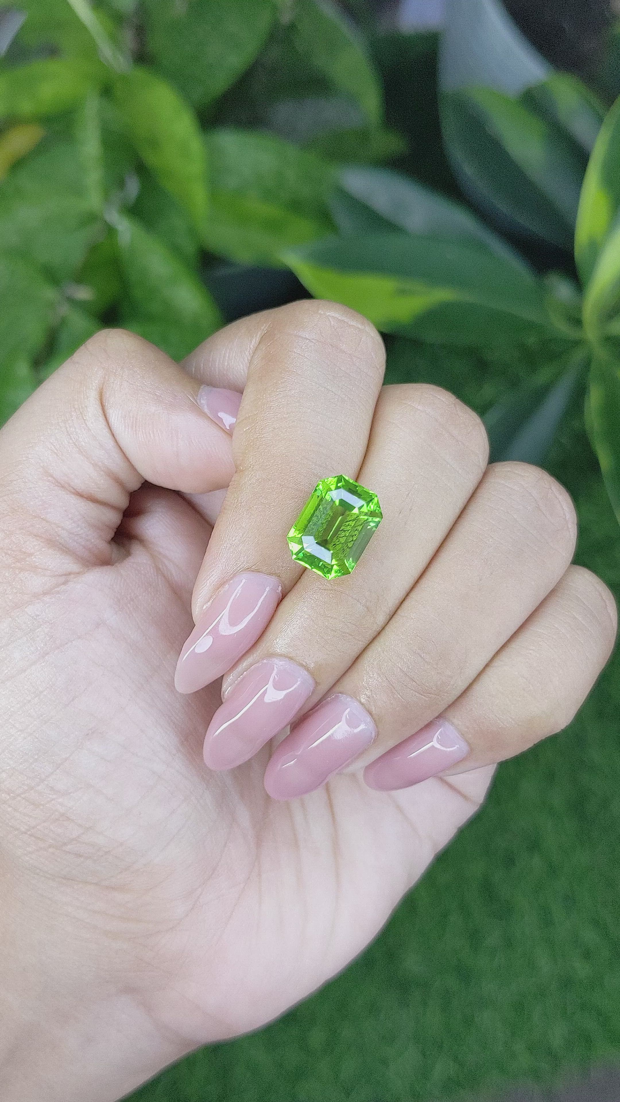 6.45 Ct. Peridot from Tanzania Size Video