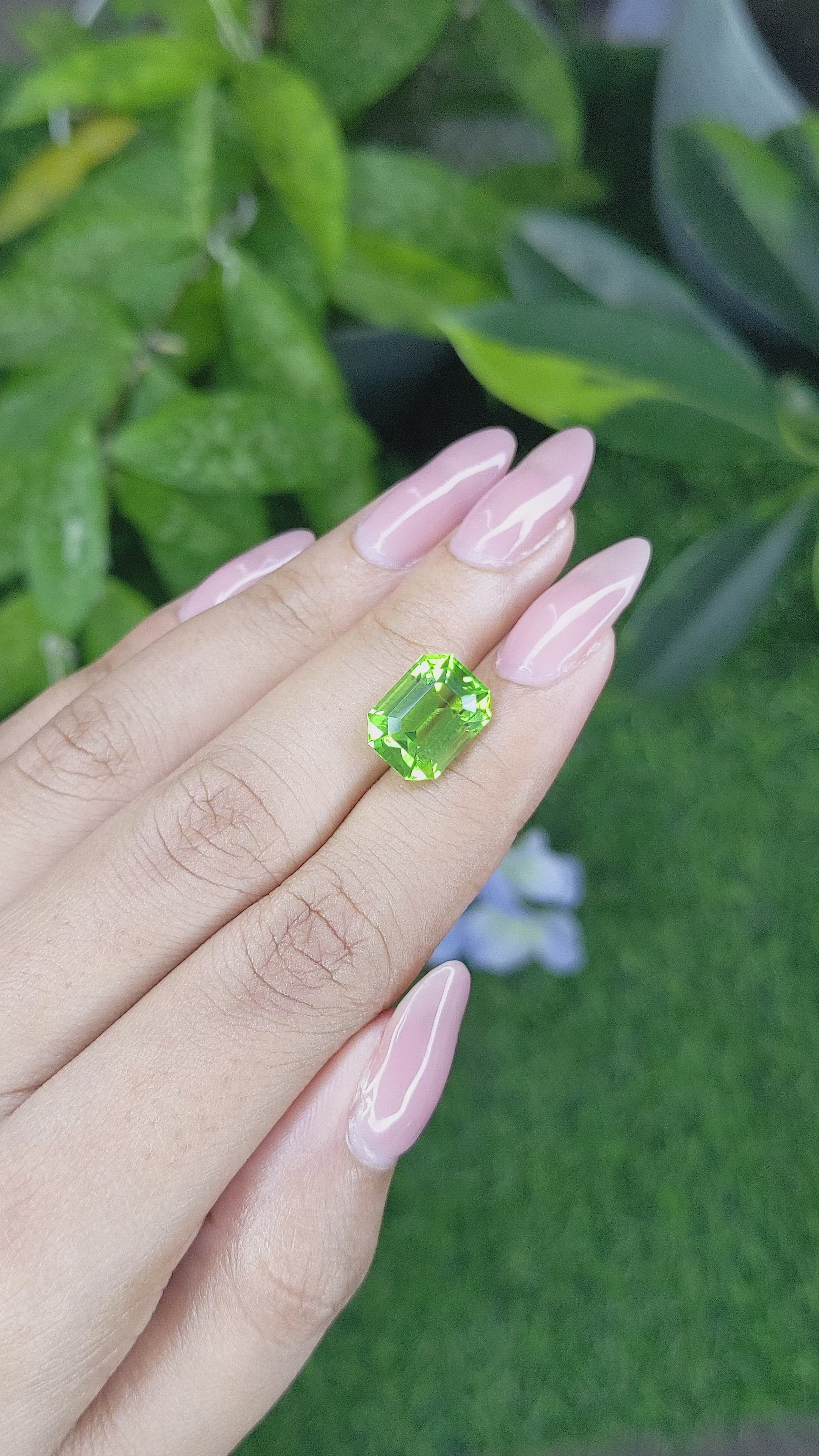 6.45 Ct. Peridot from Tanzania Size Video