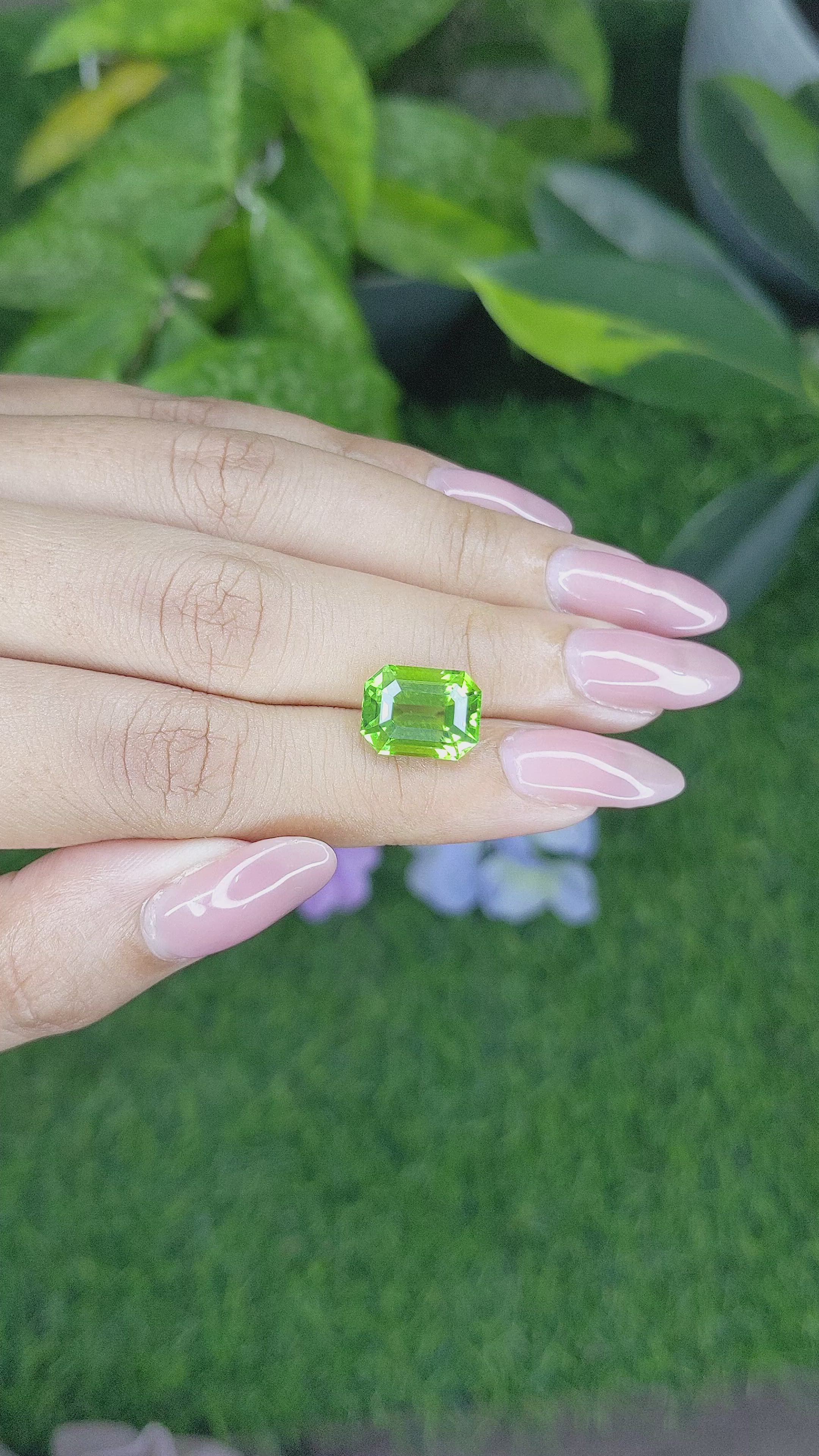 6.45 Ct. Peridot from Tanzania Size Video