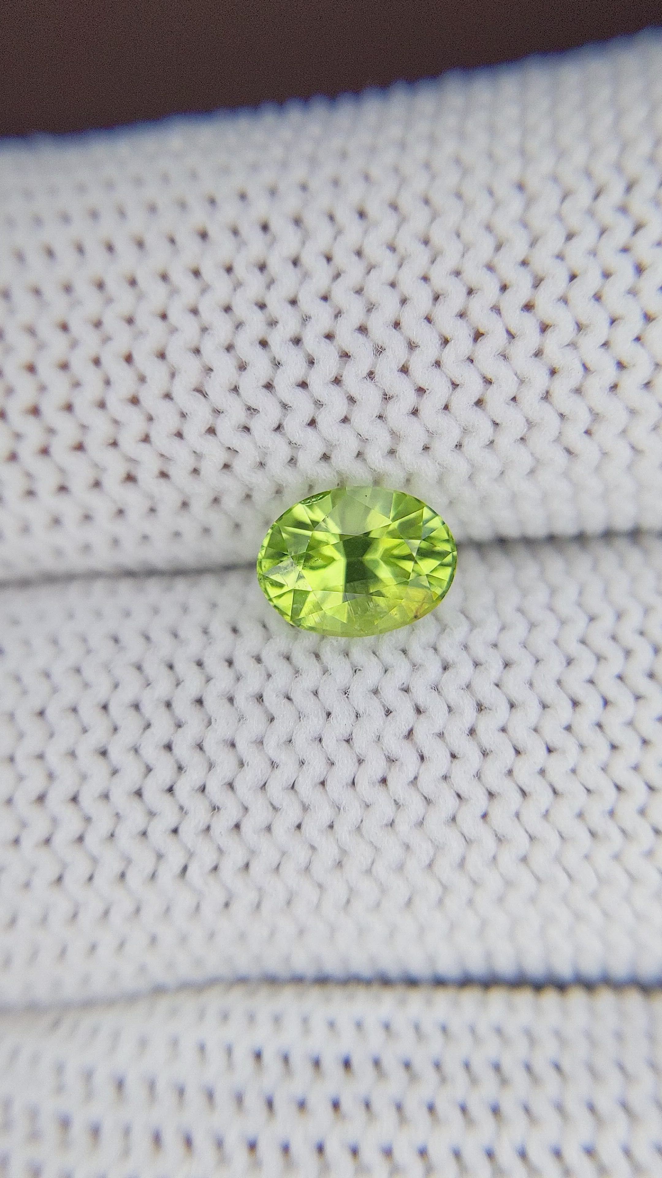 1.26 Ct. Peridot from Tanzania Size Video