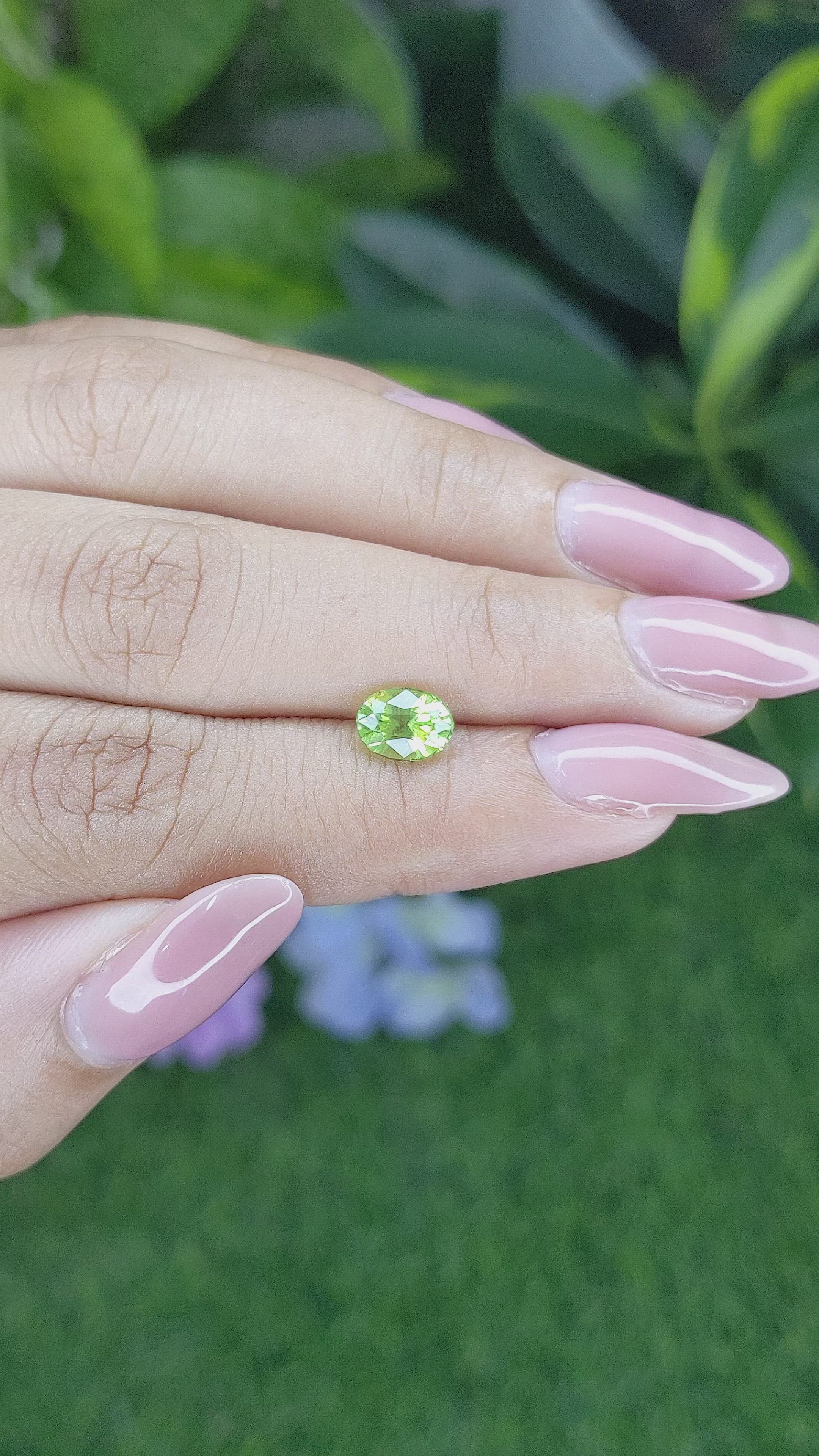 1.26 Ct. Peridot from Tanzania Size Video