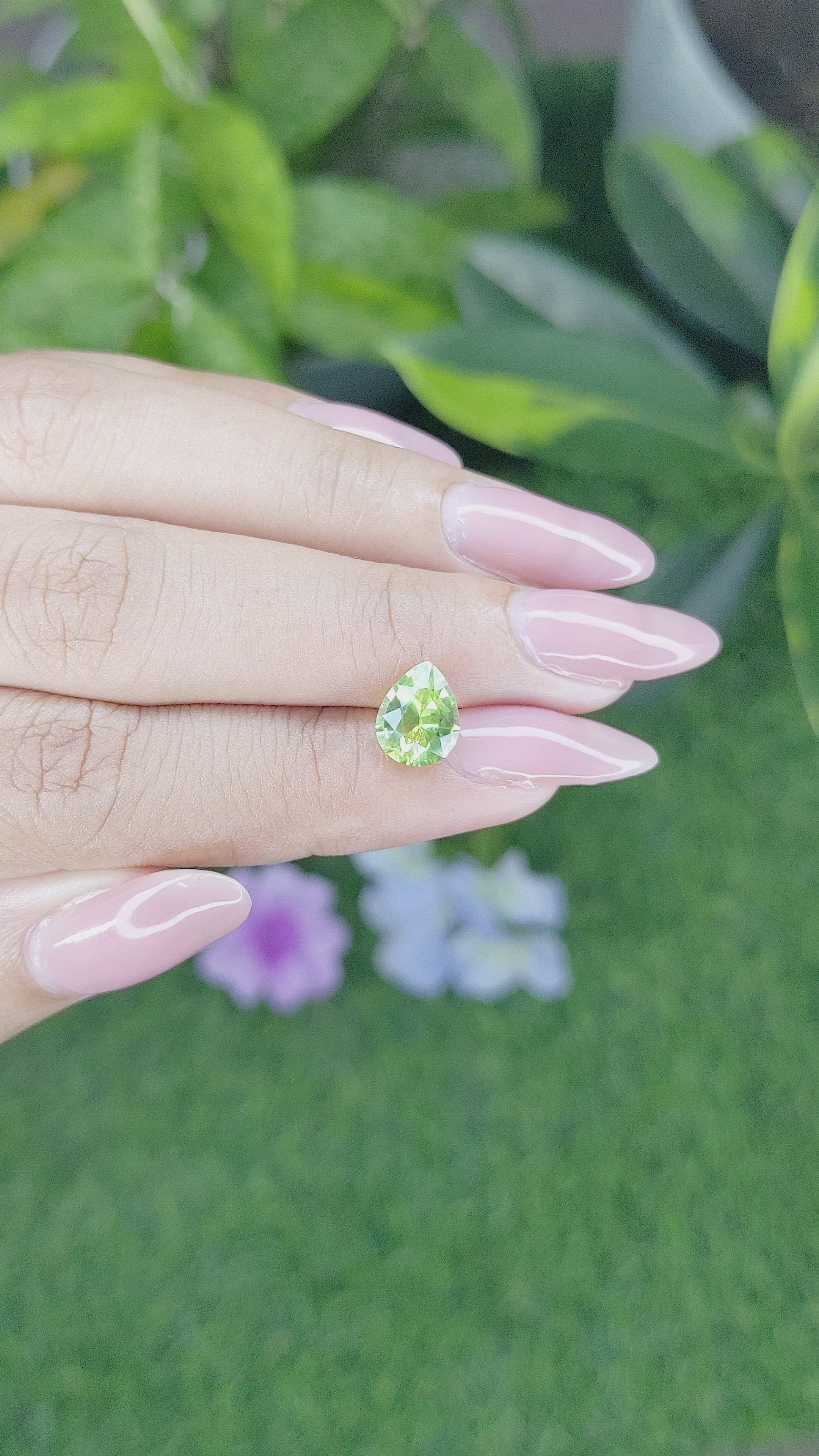 1.72 Ct. Peridot from Tanzania Size Video