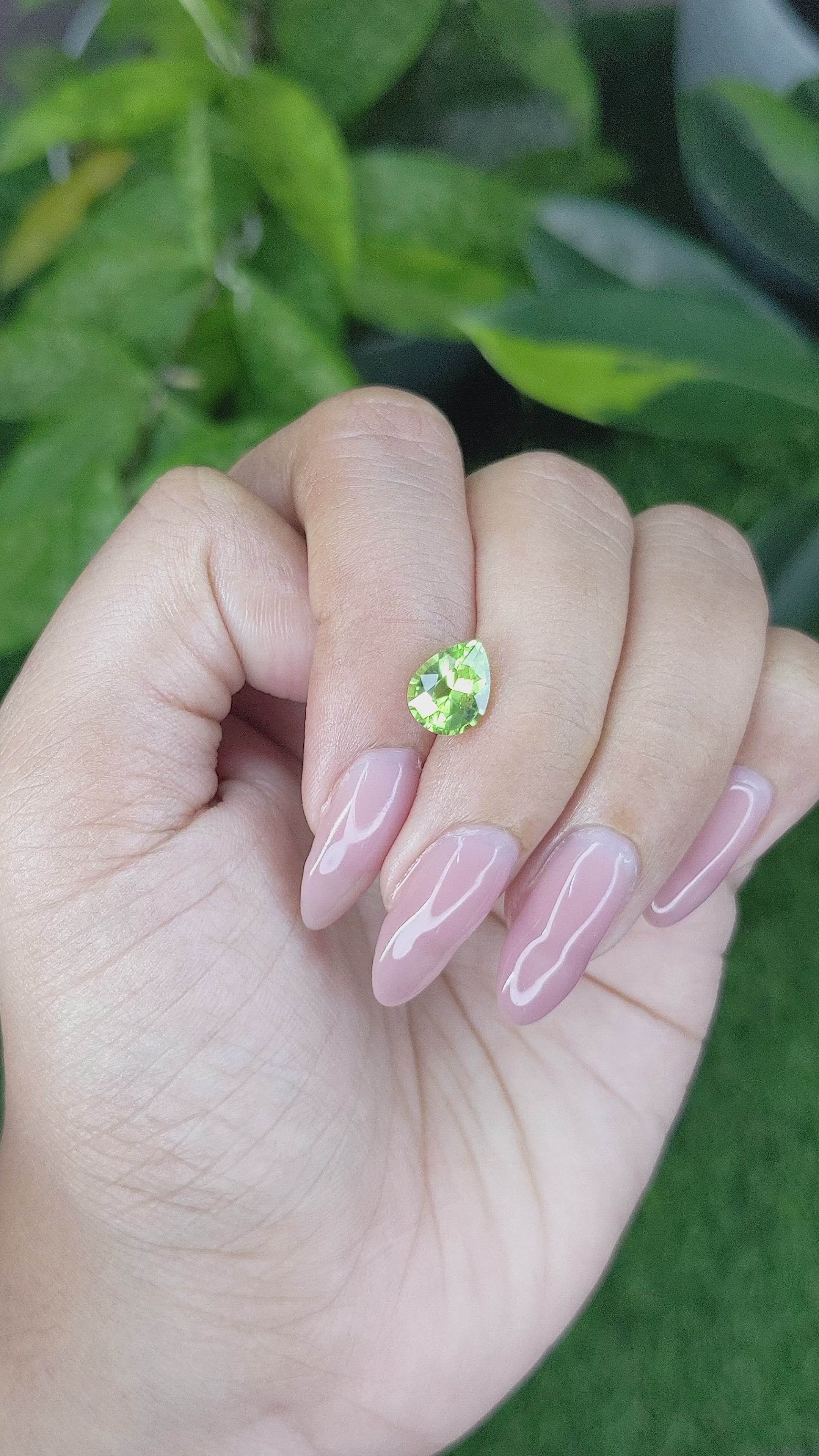 1.72 Ct. Peridot from Tanzania Size Video