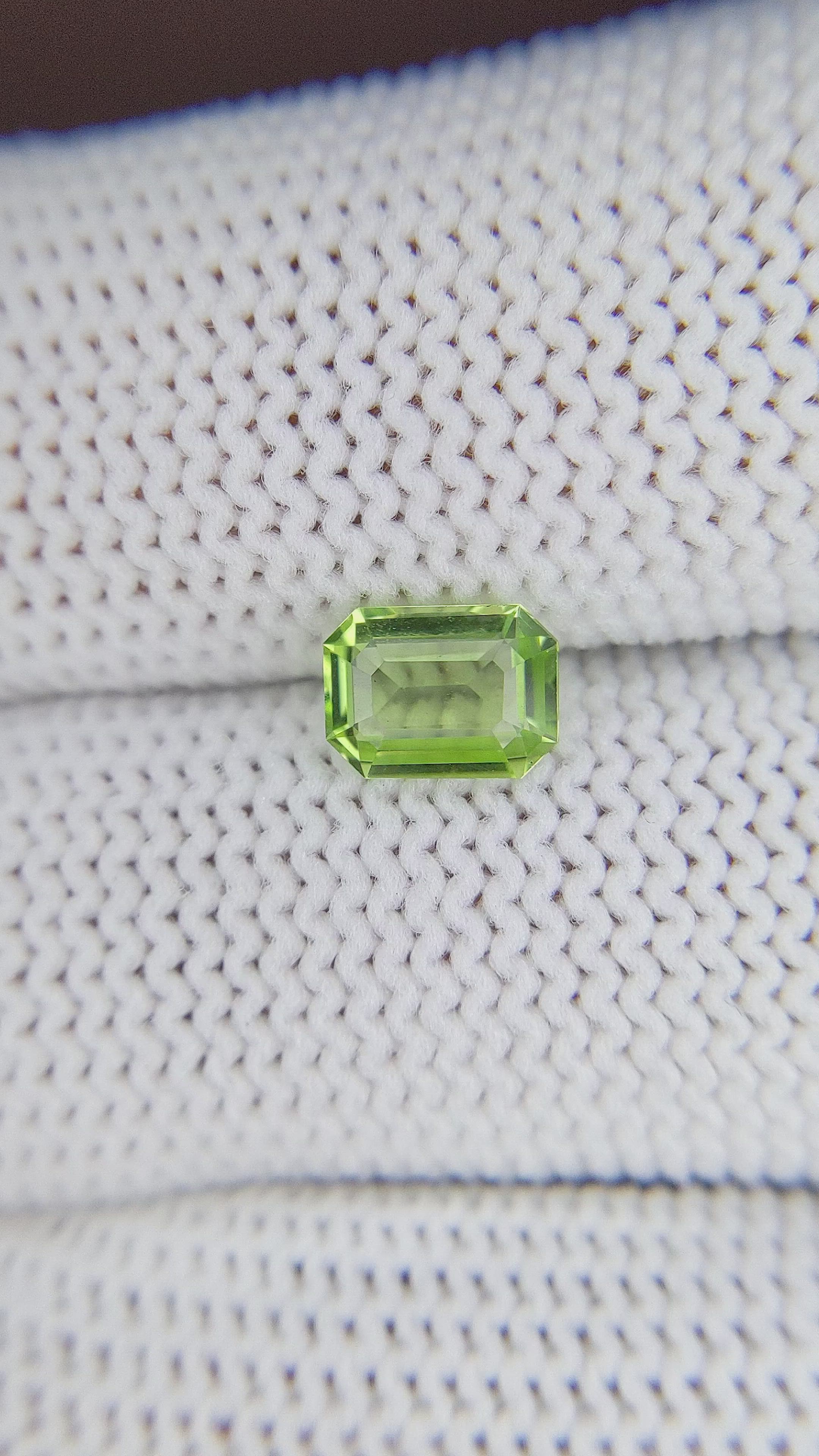 0.92 Ct. Peridot from Tanzania Size Video