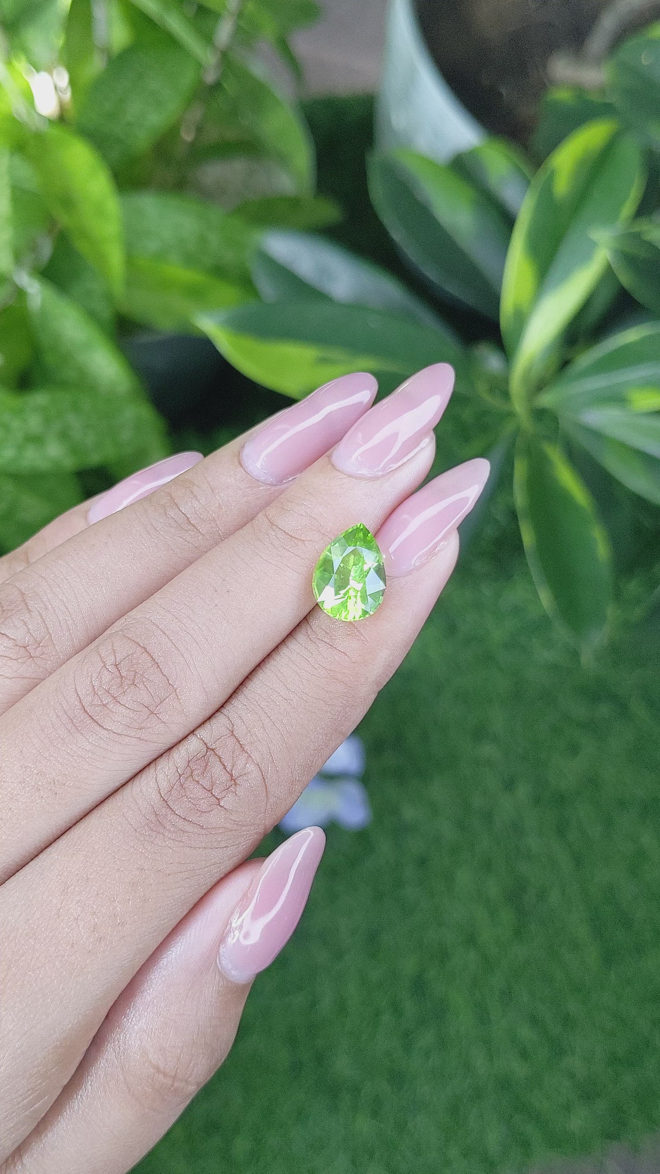 3.54 Ct. Peridot from Tanzania Size Video