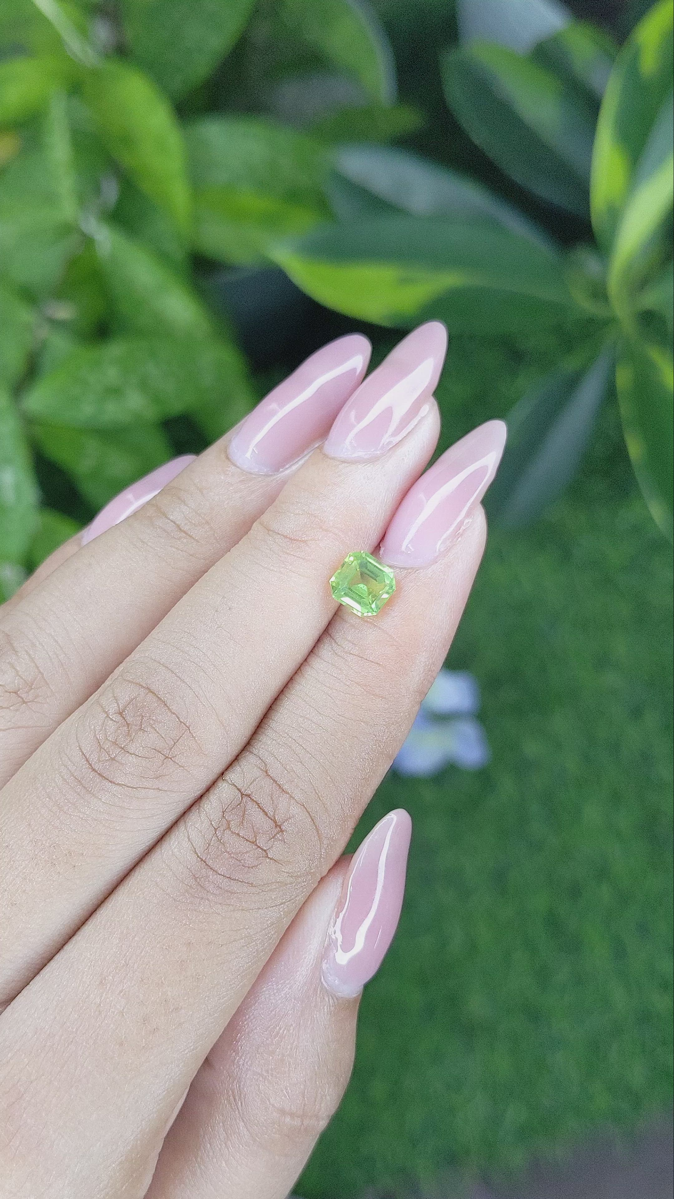 1.19 Ct. Peridot from Tanzania Size Video