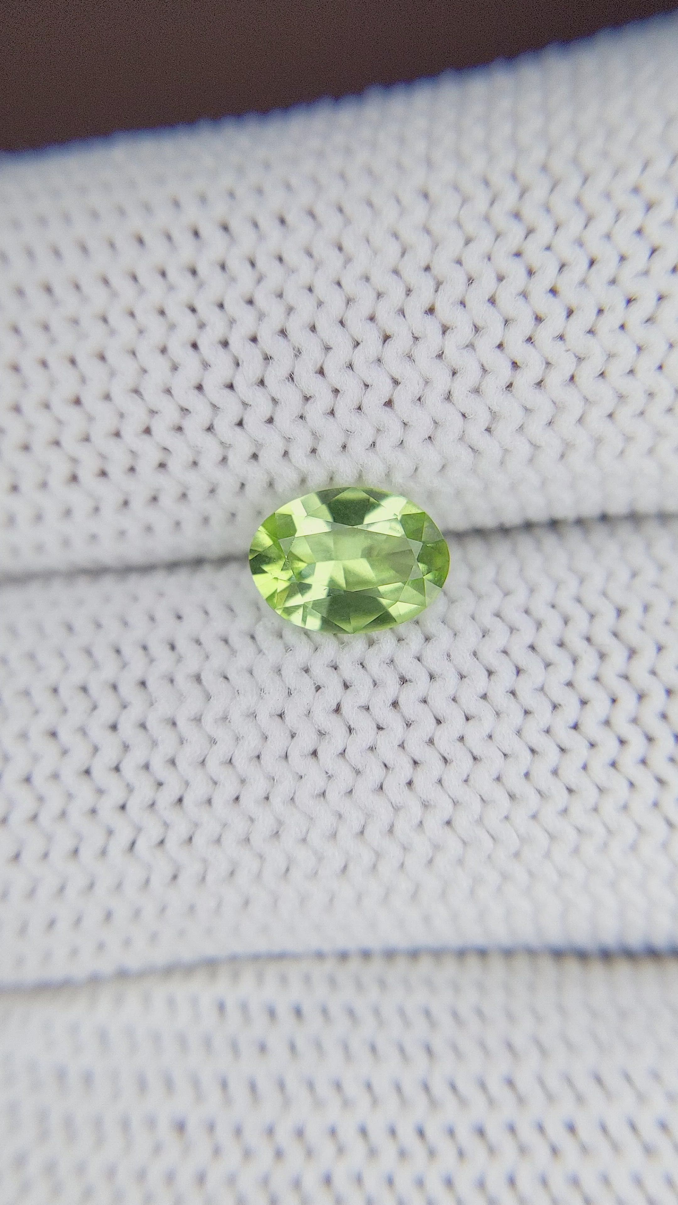 1.02 Ct. Peridot from Tanzania Size Video