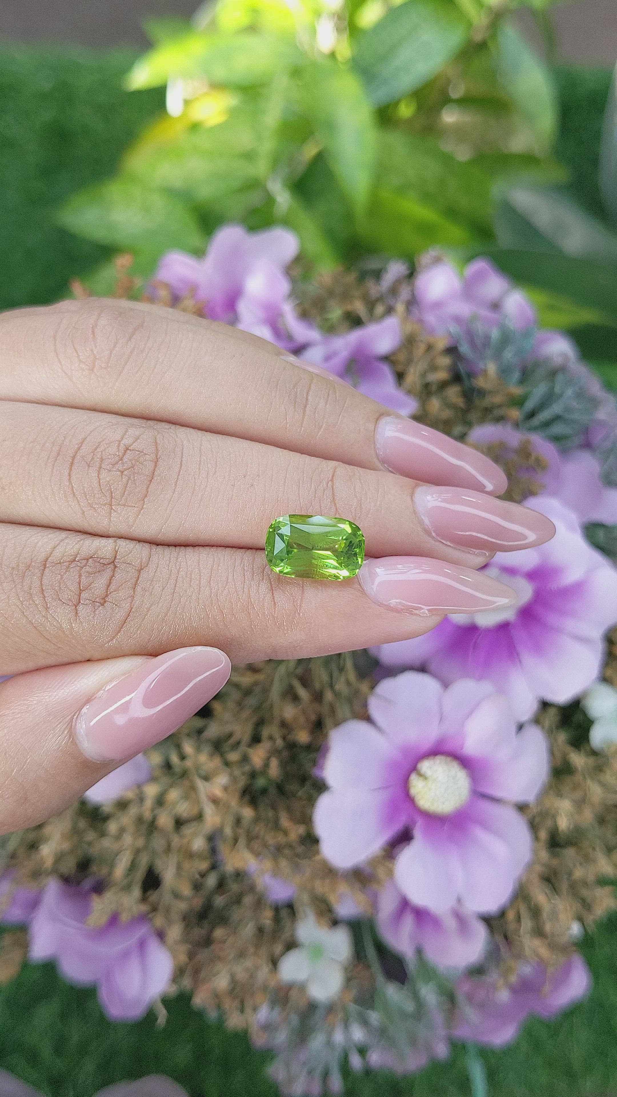 4.52 Ct. Peridot from Tanzania Size Video