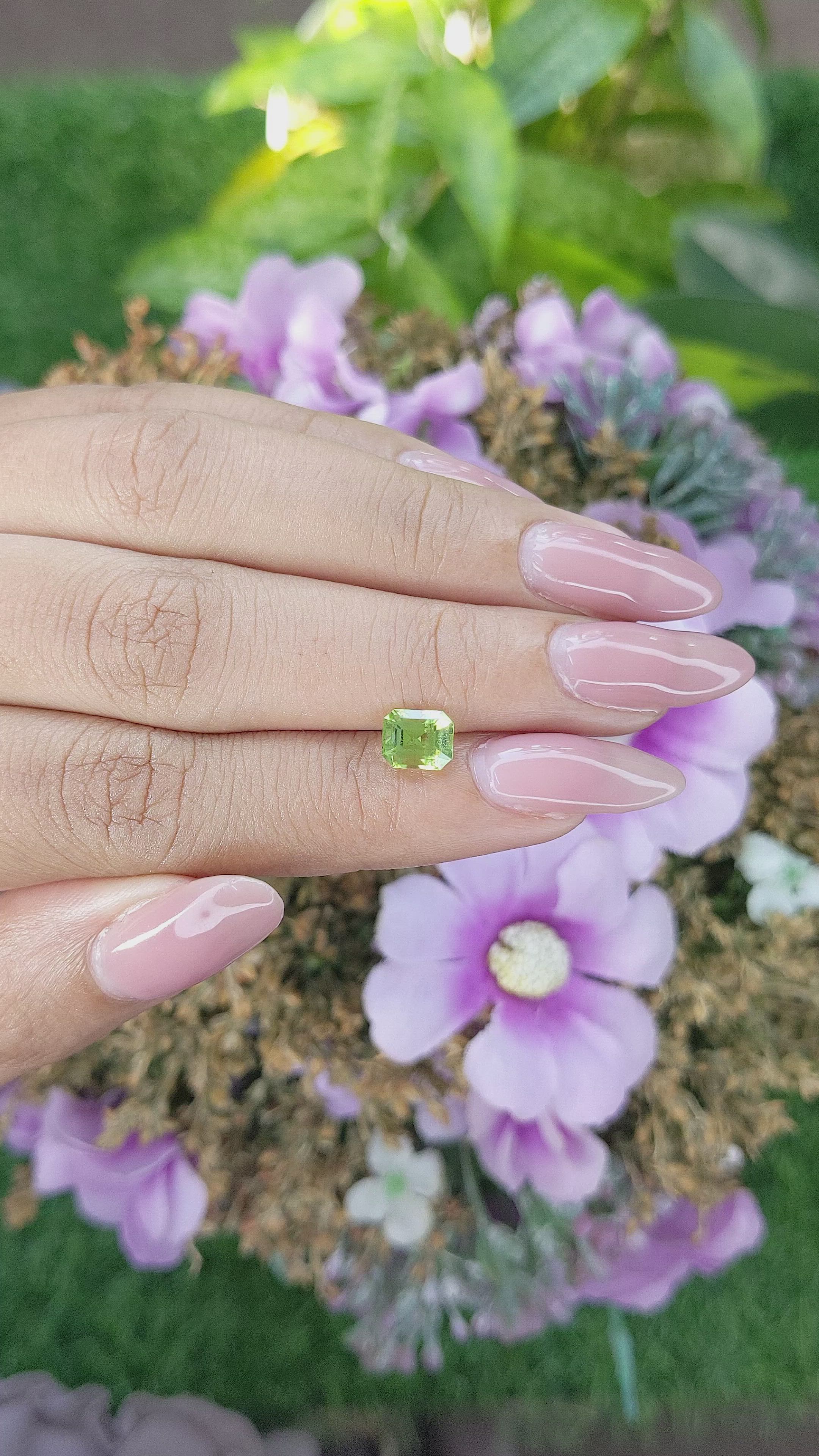 1.21 Ct. Peridot from Tanzania Size Video