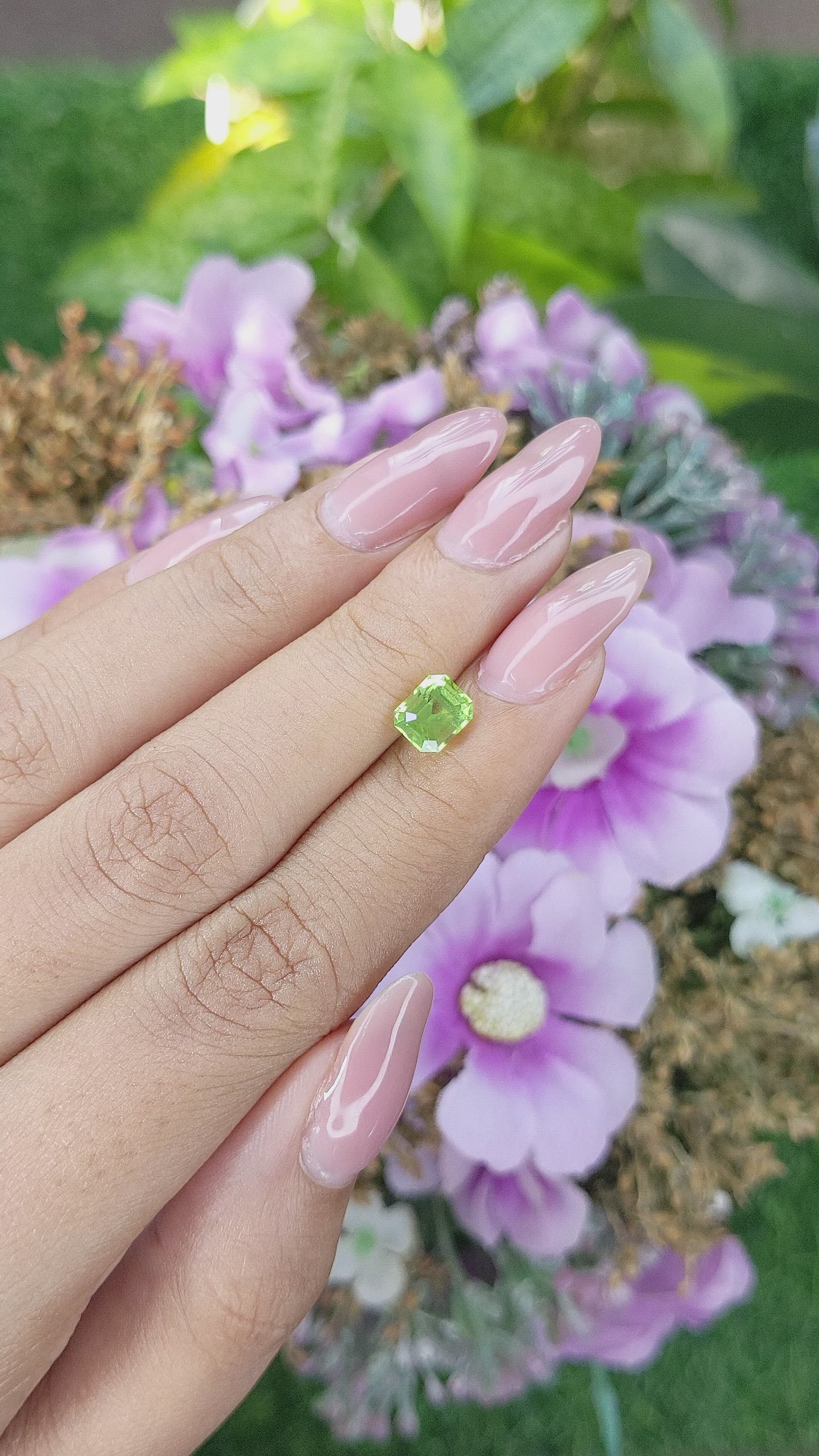 1.21 Ct. Peridot from Tanzania Size Video