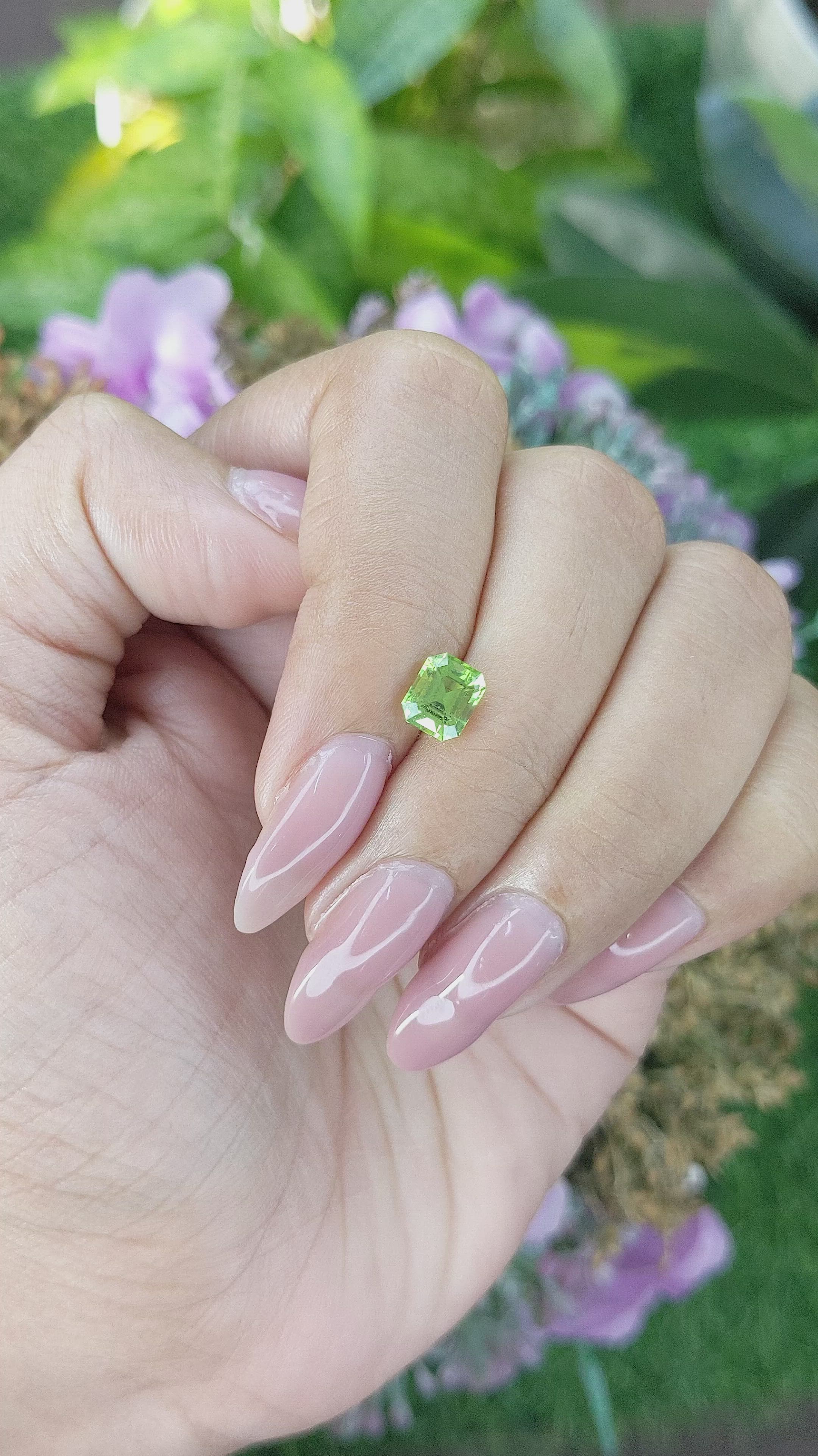 1.21 Ct. Peridot from Tanzania Size Video