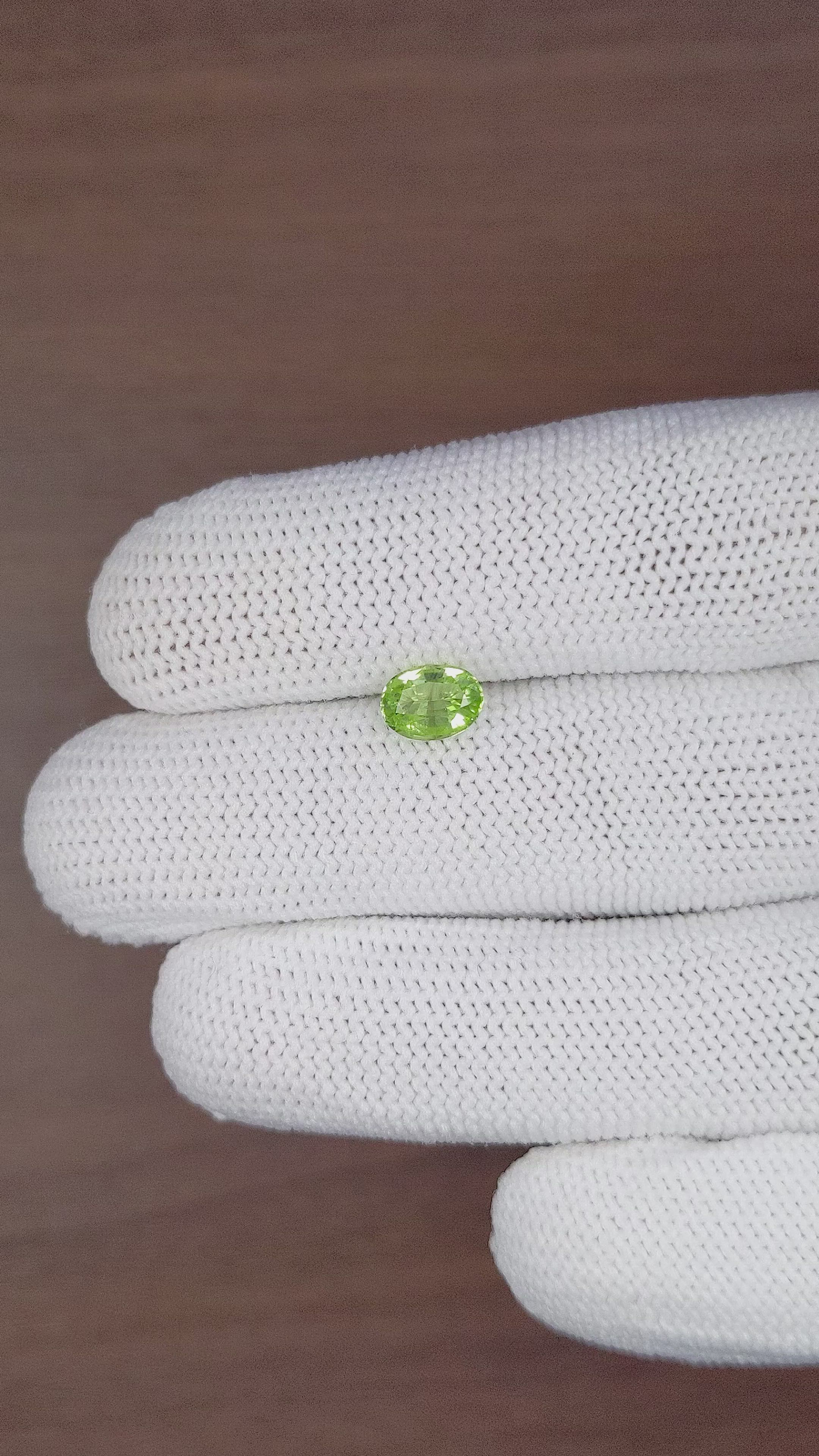 1.01 Ct. Peridot from Tanzania Size Video