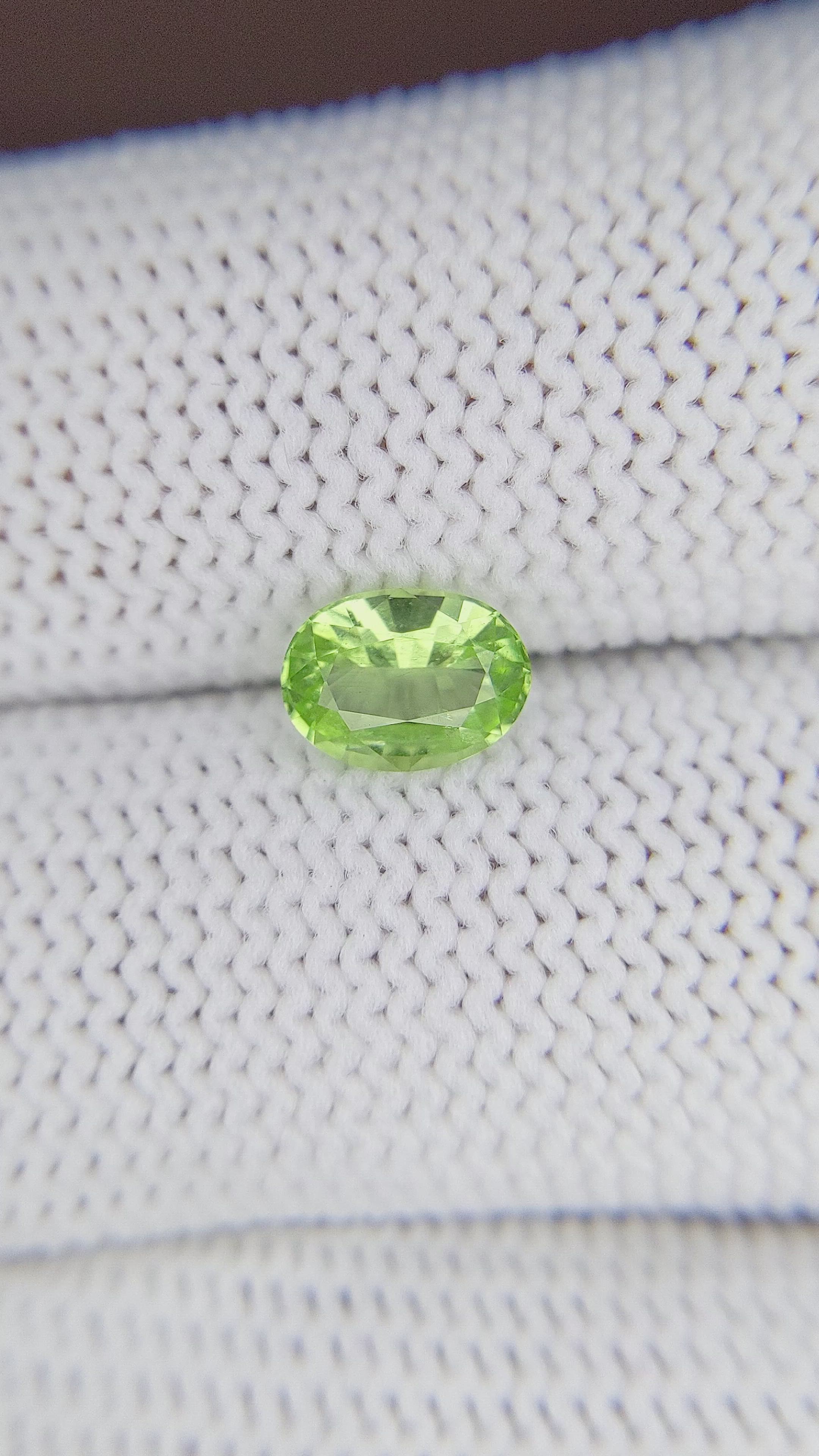 1.01 Ct. Peridot from Tanzania Size Video