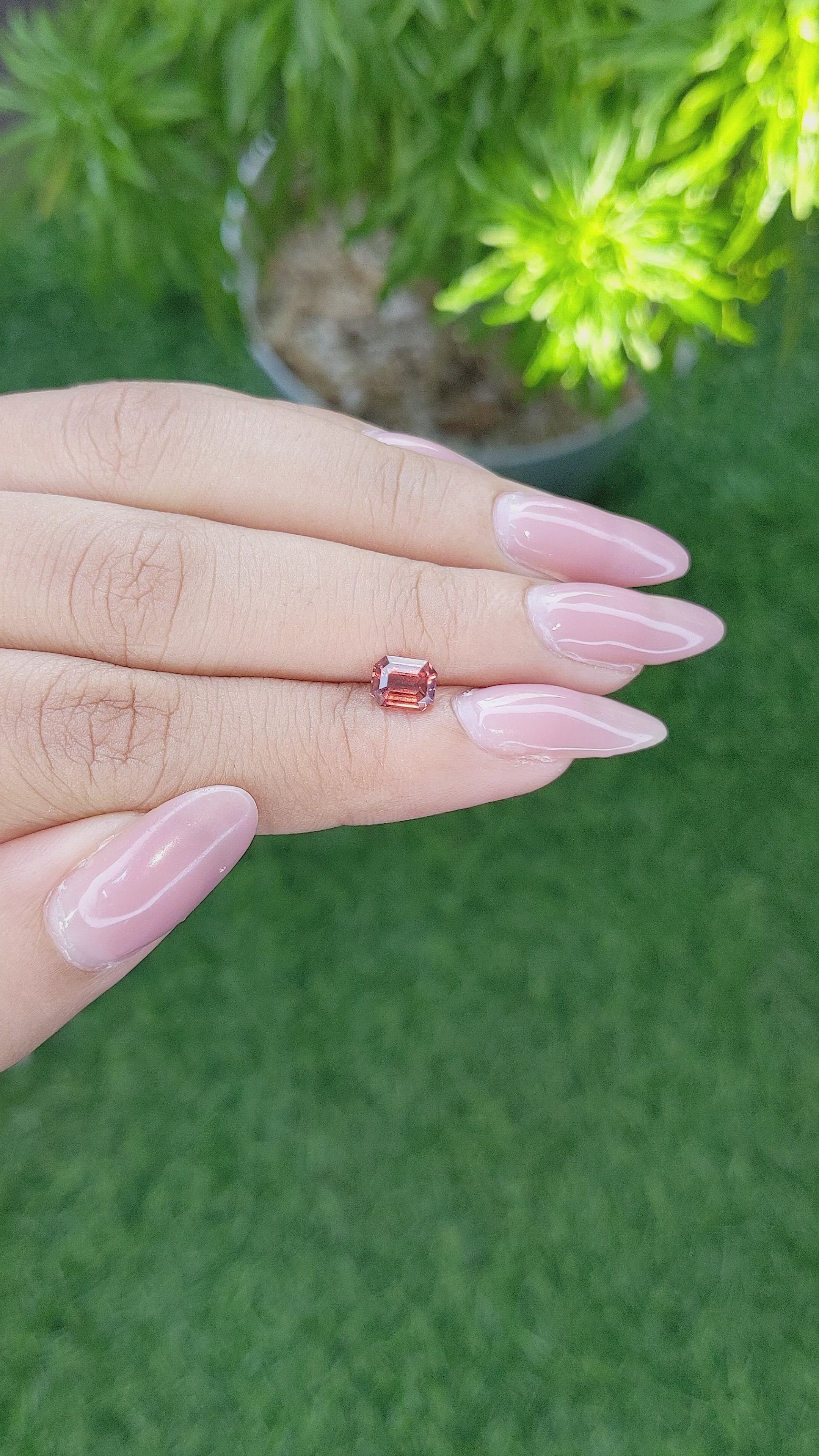 0.92 Ct. Garnet from Tanzania Size Video