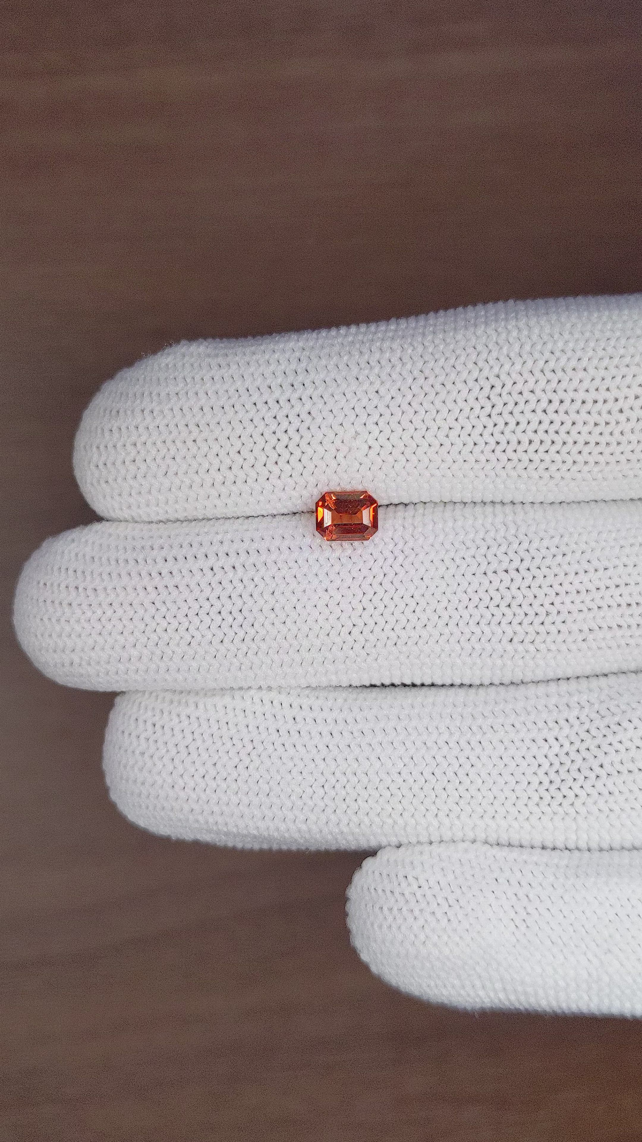 0.92 Ct. Garnet from Tanzania Size Video