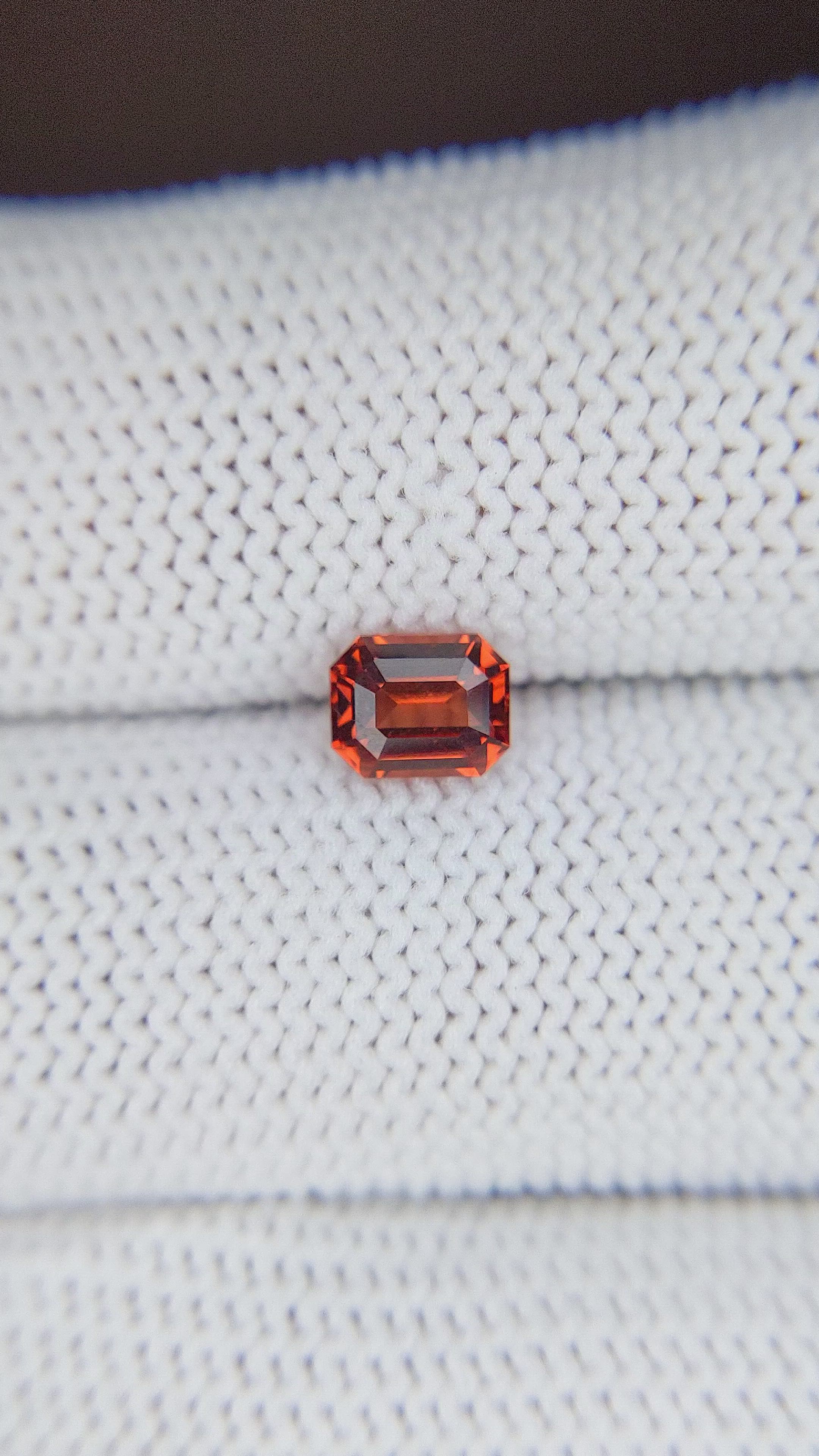 0.92 Ct. Garnet from Tanzania Size Video